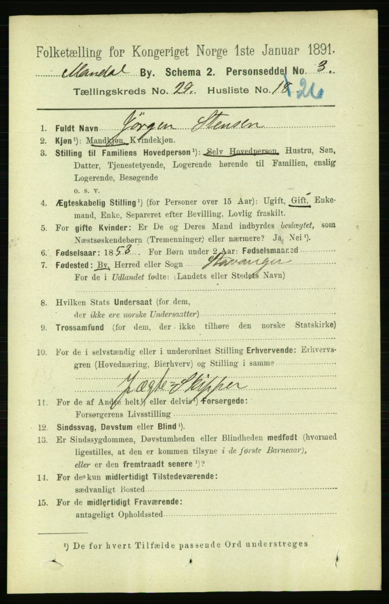 RA, 1891 census for 1002 Mandal, 1891, p. 5216