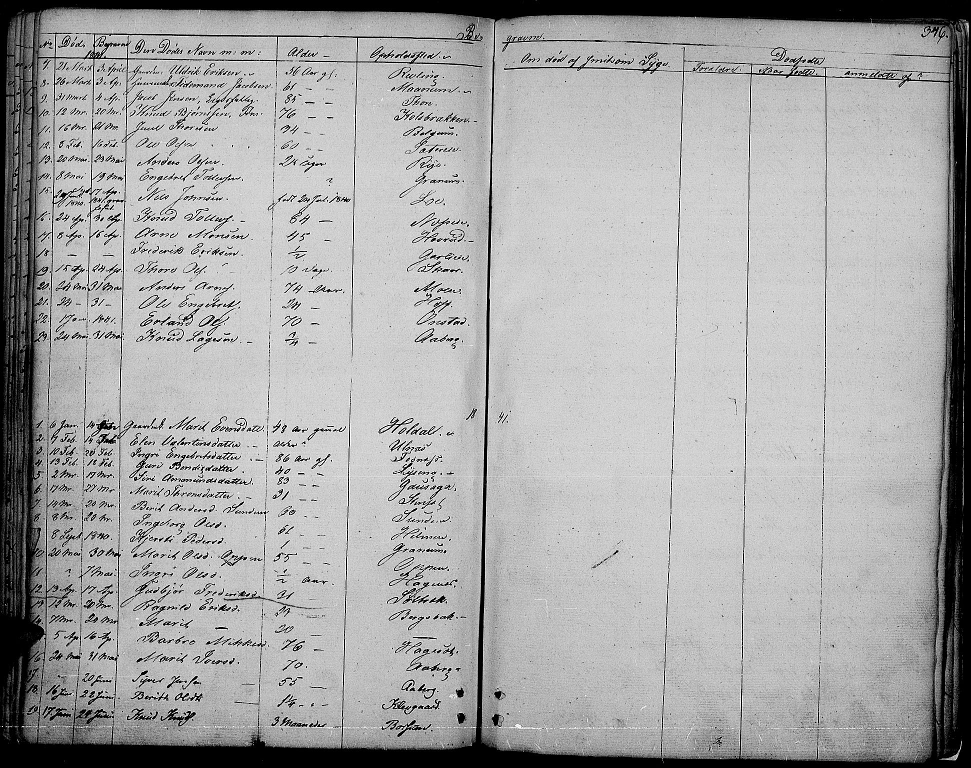 Nord-Aurdal prestekontor, SAH/PREST-132/H/Ha/Haa/L0003: Parish register (official) no. 3, 1828-1841, p. 346