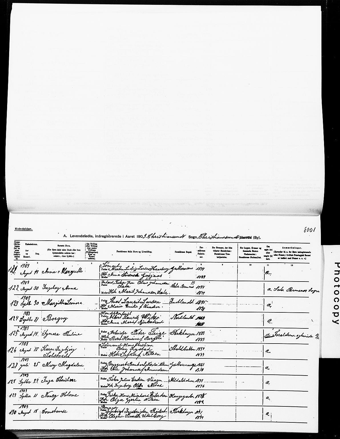 Ministerialprotokoller, klokkerbøker og fødselsregistre - Møre og Romsdal, AV/SAT-A-1454/572/L0858: Parish register (official) no. 572D02, 1903-1912