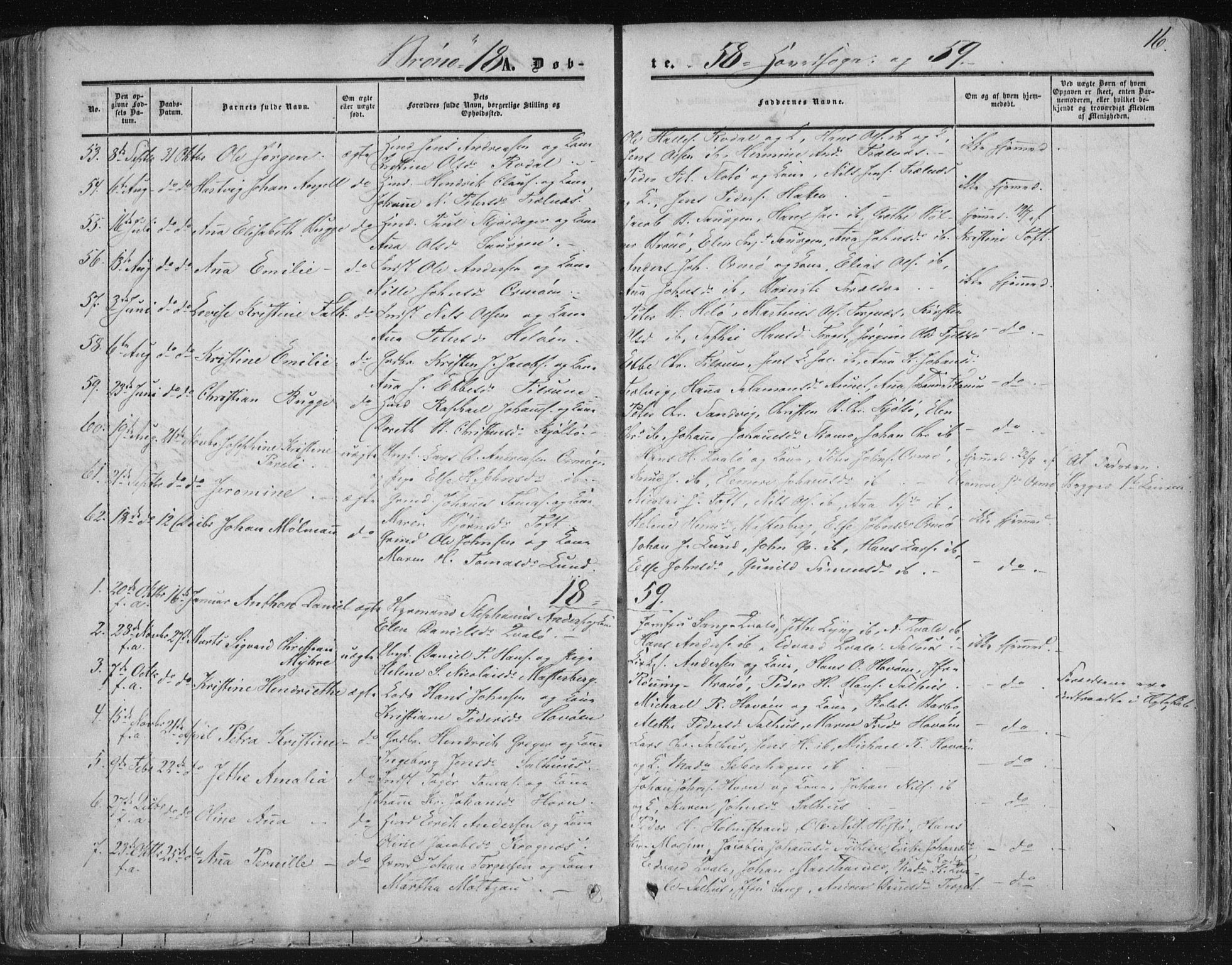 Ministerialprotokoller, klokkerbøker og fødselsregistre - Nordland, SAT/A-1459/813/L0198: Parish register (official) no. 813A08, 1834-1874, p. 16