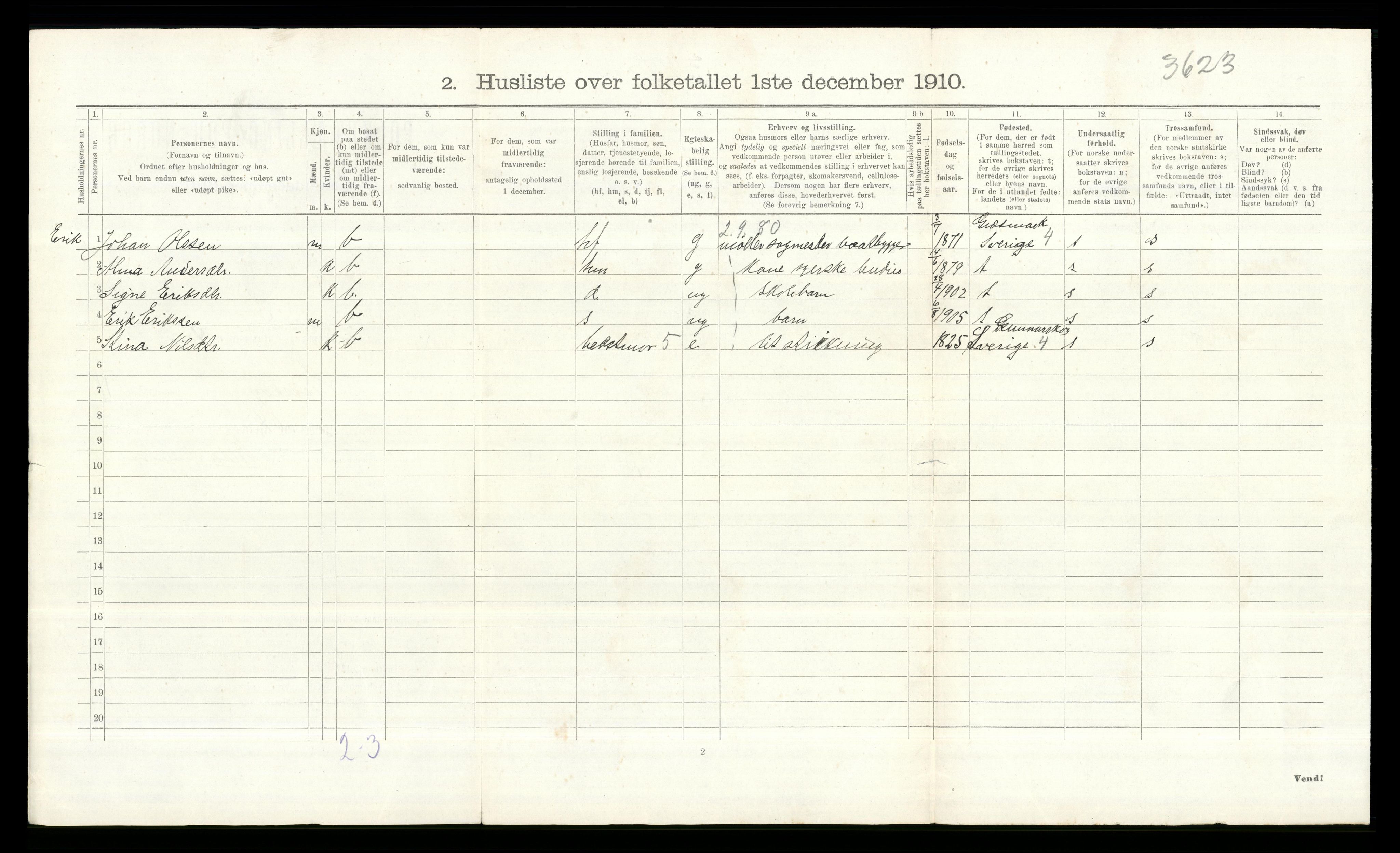 RA, 1910 census for Eidskog, 1910, p. 1821