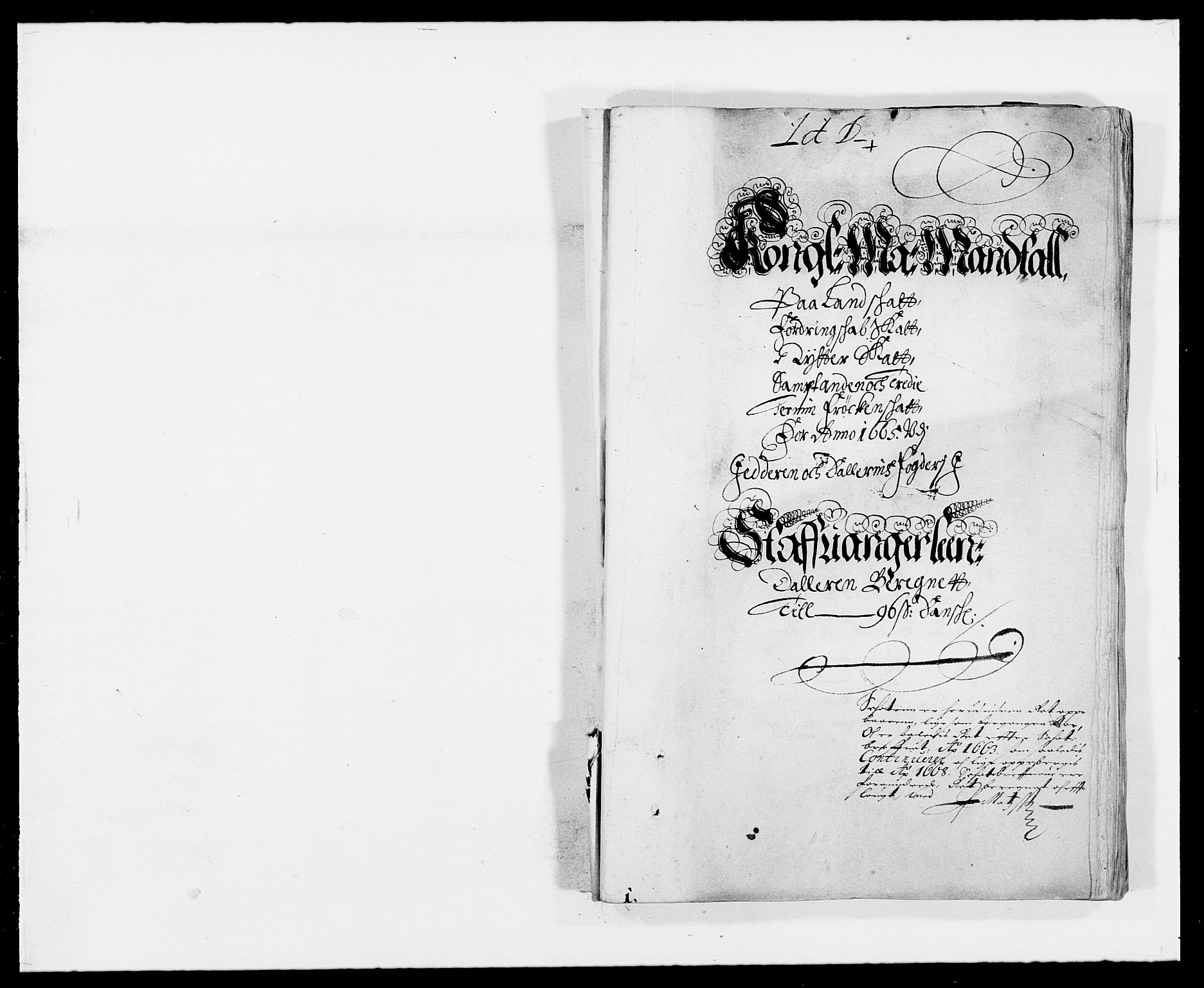 Rentekammeret inntil 1814, Reviderte regnskaper, Fogderegnskap, RA/EA-4092/R46/L2709: Fogderegnskap Jæren og Dalane, 1665-1667, p. 61