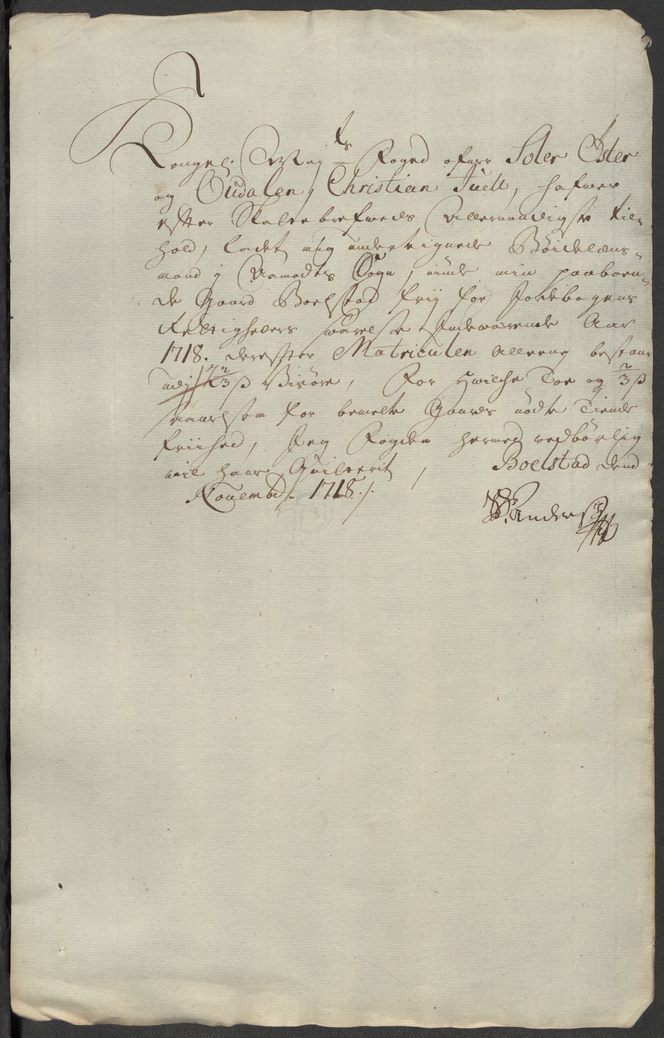 Rentekammeret inntil 1814, Reviderte regnskaper, Fogderegnskap, AV/RA-EA-4092/R13/L0857: Fogderegnskap Solør, Odal og Østerdal, 1718, p. 307