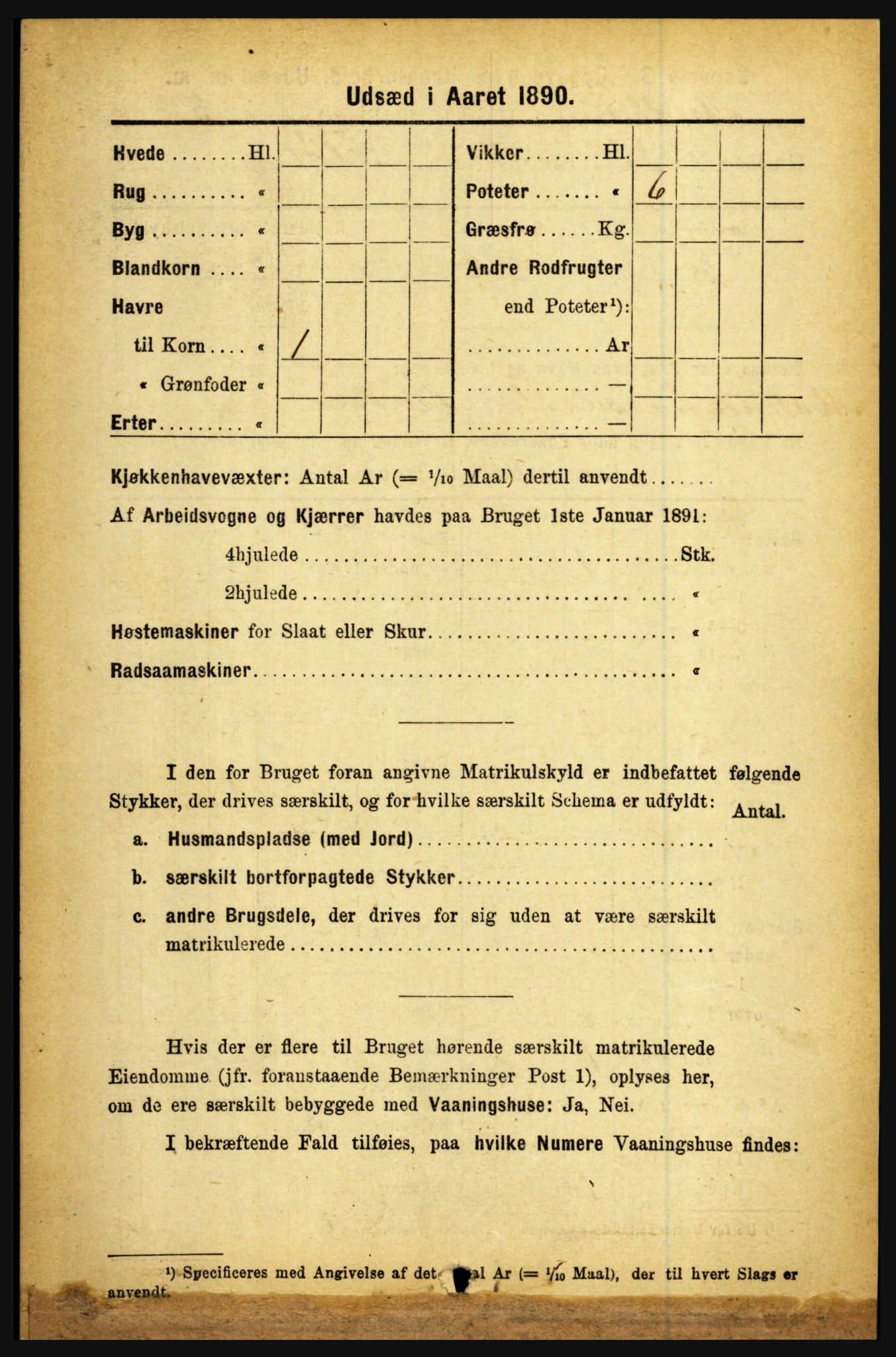 RA, 1891 census for 1446 Breim, 1891, p. 2653