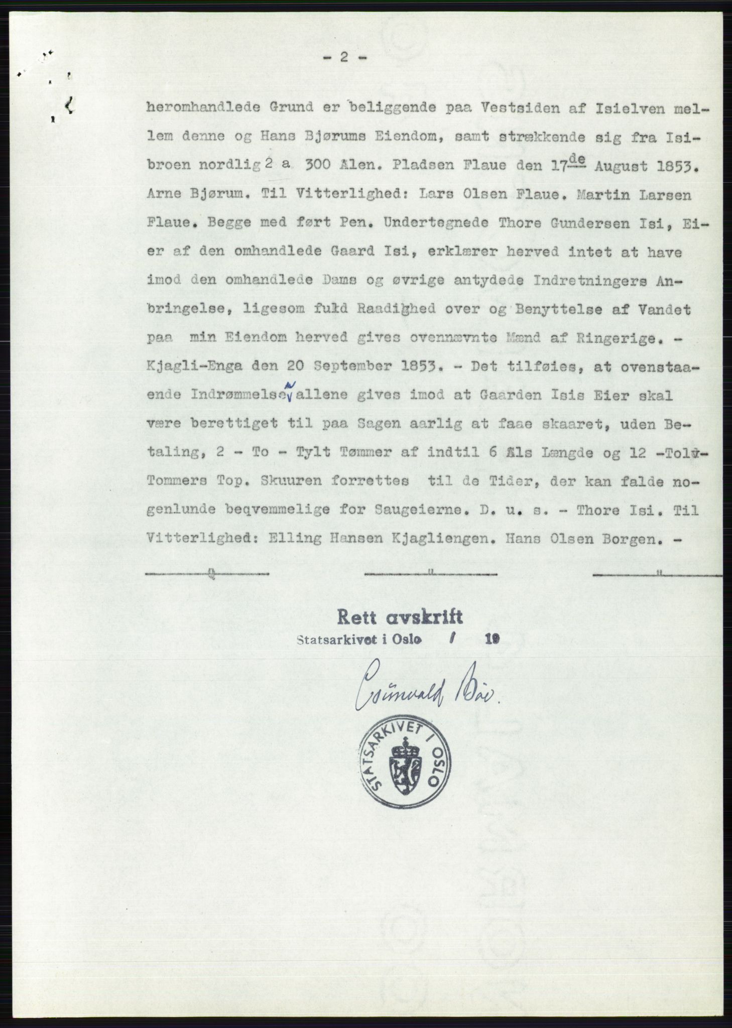 Statsarkivet i Oslo, AV/SAO-A-10621/Z/Zd/L0001: Avskrifter, j.nr 34/1953 og 385-1291/1954, 1953-1954, p. 106