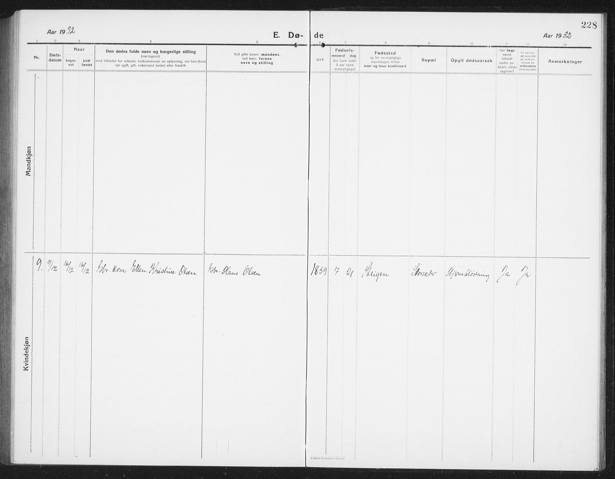 Ministerialprotokoller, klokkerbøker og fødselsregistre - Nordland, SAT/A-1459/855/L0817: Parish register (copy) no. 855C06, 1917-1934, p. 228