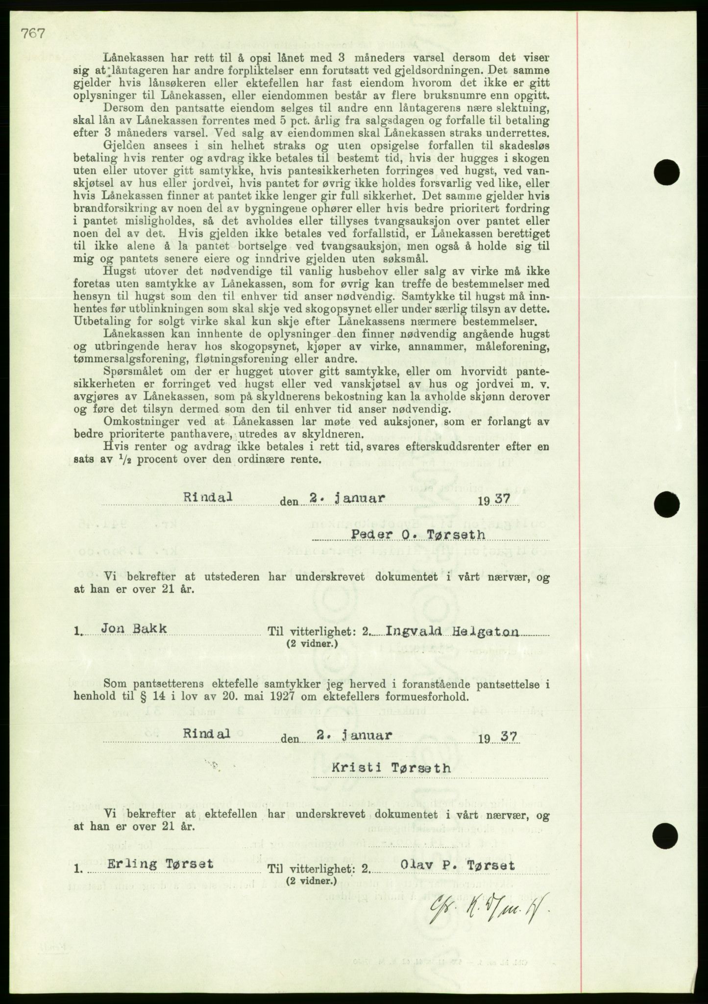 Nordmøre sorenskriveri, AV/SAT-A-4132/1/2/2Ca/L0090: Mortgage book no. B80, 1936-1937, Diary no: : 106/1937