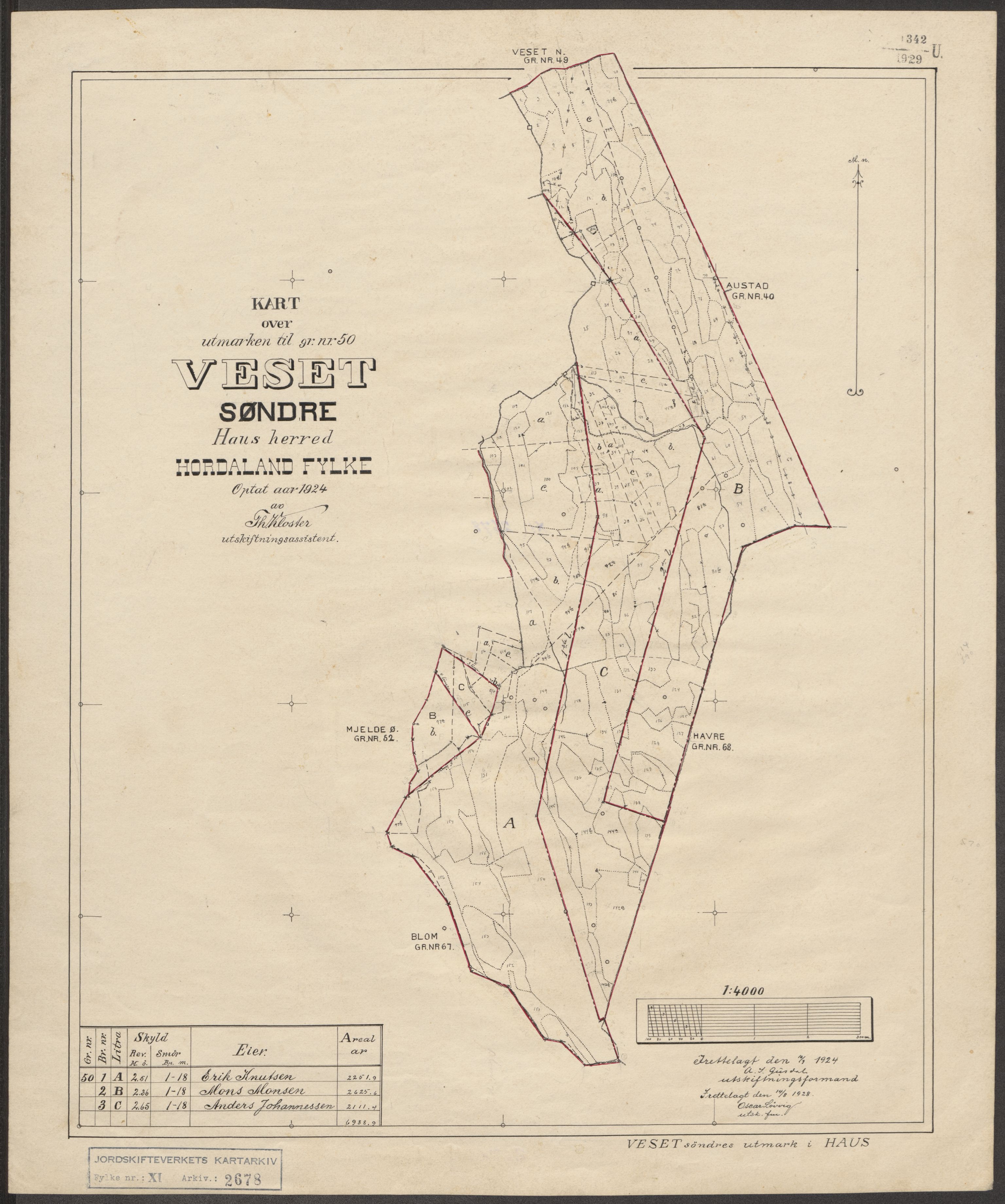 Jordskifteverkets kartarkiv, AV/RA-S-3929/T, 1859-1988, p. 3013