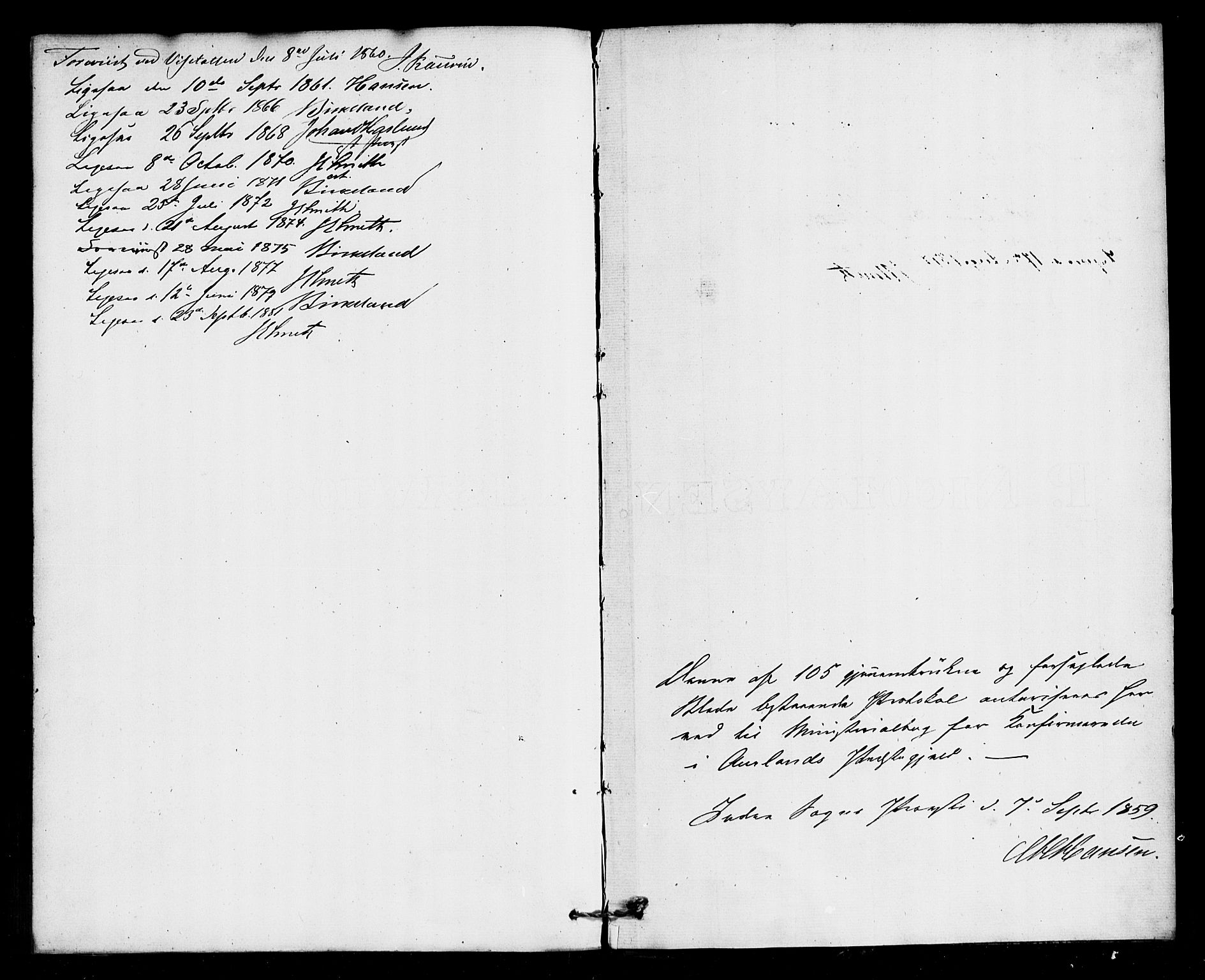 Aurland sokneprestembete, SAB/A-99937/H/Ha/Haa/L0009: Parish register (official) no. A 9, 1859-1879