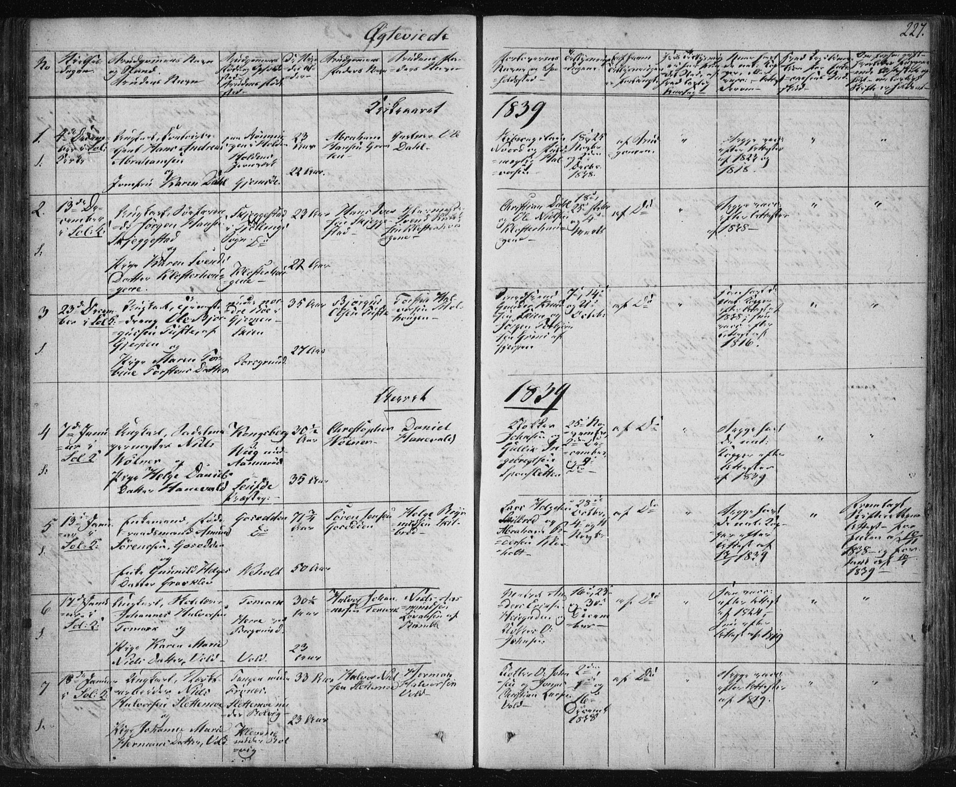 Solum kirkebøker, SAKO/A-306/F/Fa/L0005: Parish register (official) no. I 5, 1833-1843, p. 227