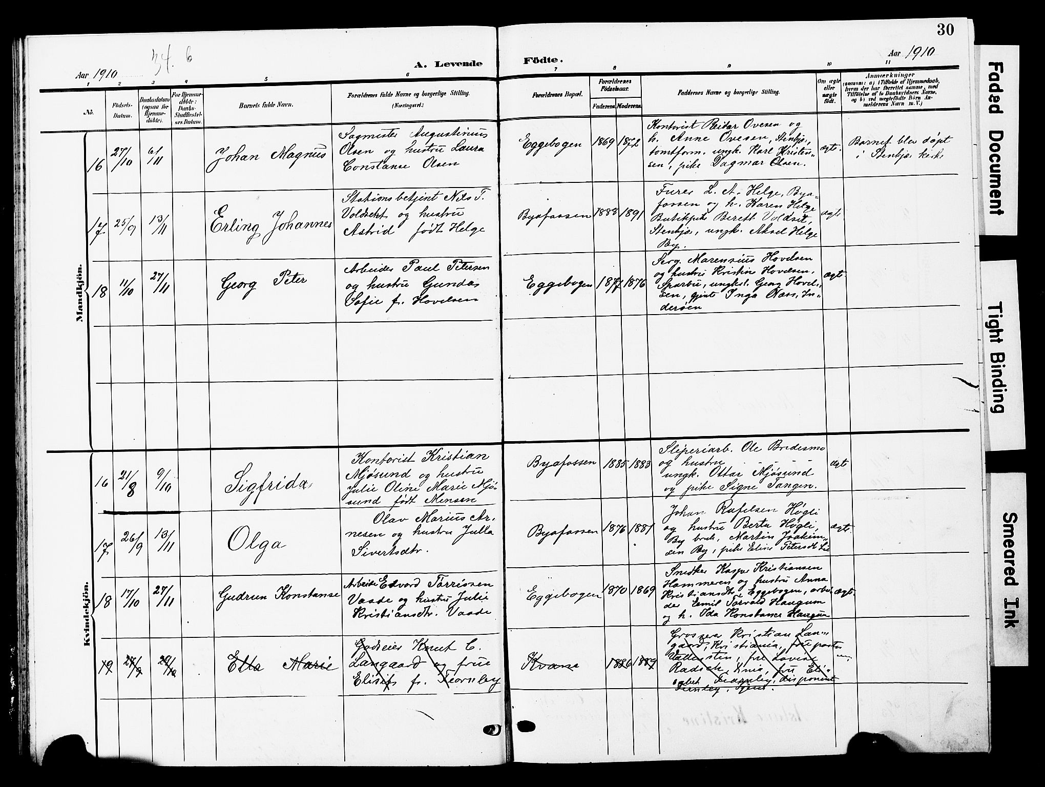 Ministerialprotokoller, klokkerbøker og fødselsregistre - Nord-Trøndelag, SAT/A-1458/740/L0381: Parish register (copy) no. 740C02, 1903-1914, p. 30