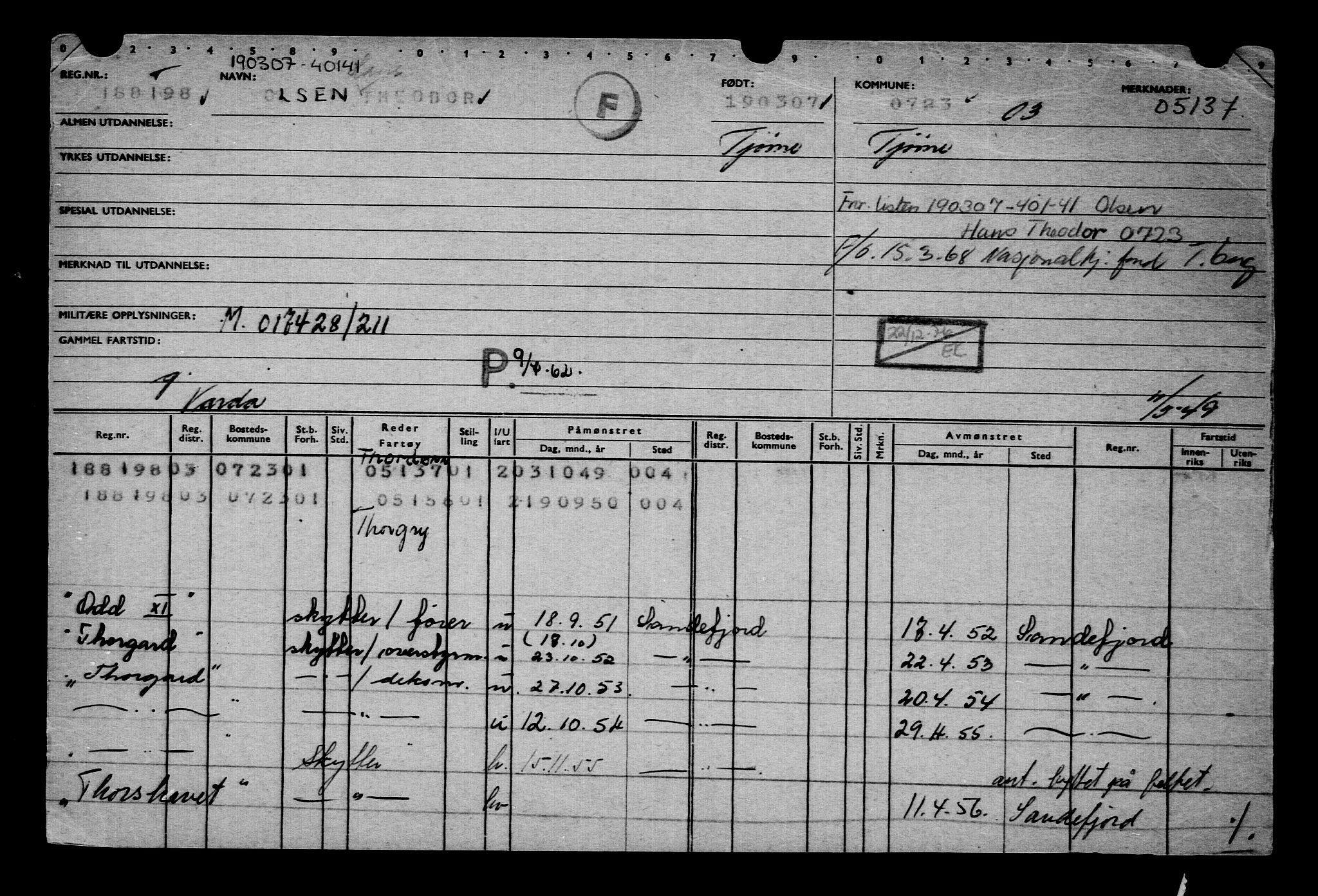Direktoratet for sjømenn, AV/RA-S-3545/G/Gb/L0070: Hovedkort, 1907, p. 216