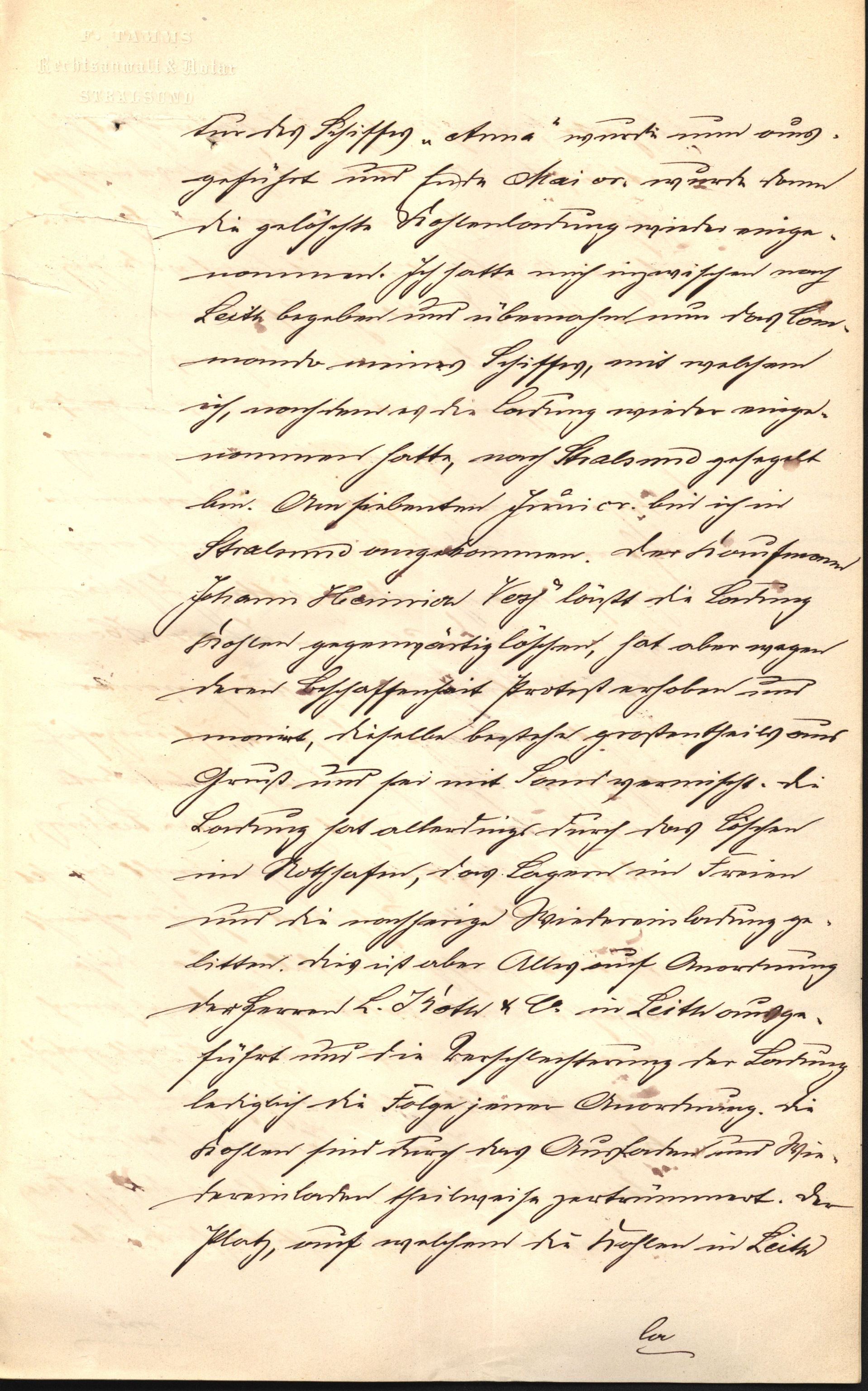 Pa 63 - Østlandske skibsassuranceforening, VEMU/A-1079/G/Ga/L0014/0012: Havaridokumenter / Sophie, Andover, Alliance, Anna, 1882, p. 49