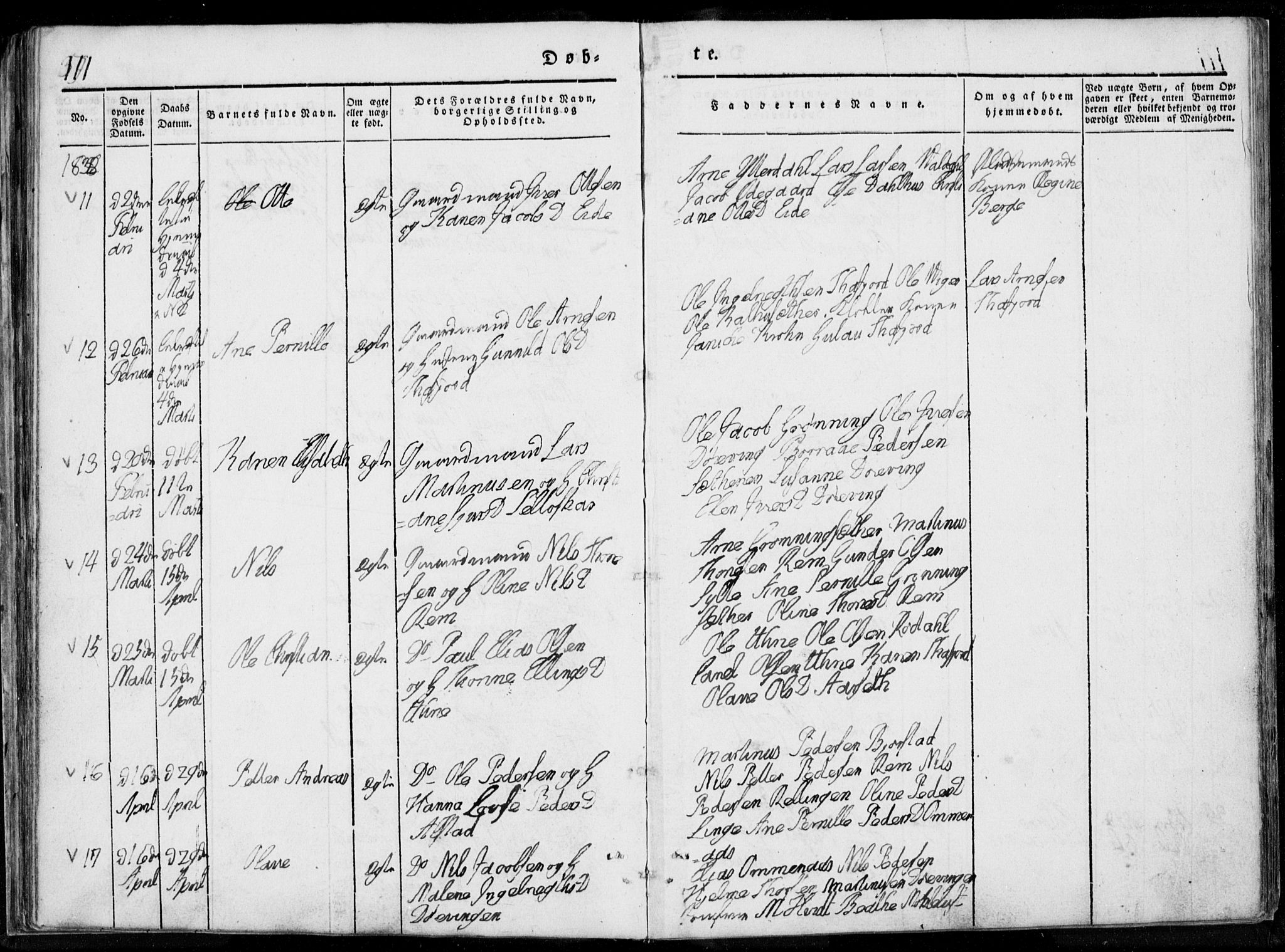 Ministerialprotokoller, klokkerbøker og fødselsregistre - Møre og Romsdal, AV/SAT-A-1454/519/L0247: Parish register (official) no. 519A06, 1827-1846, p. 111