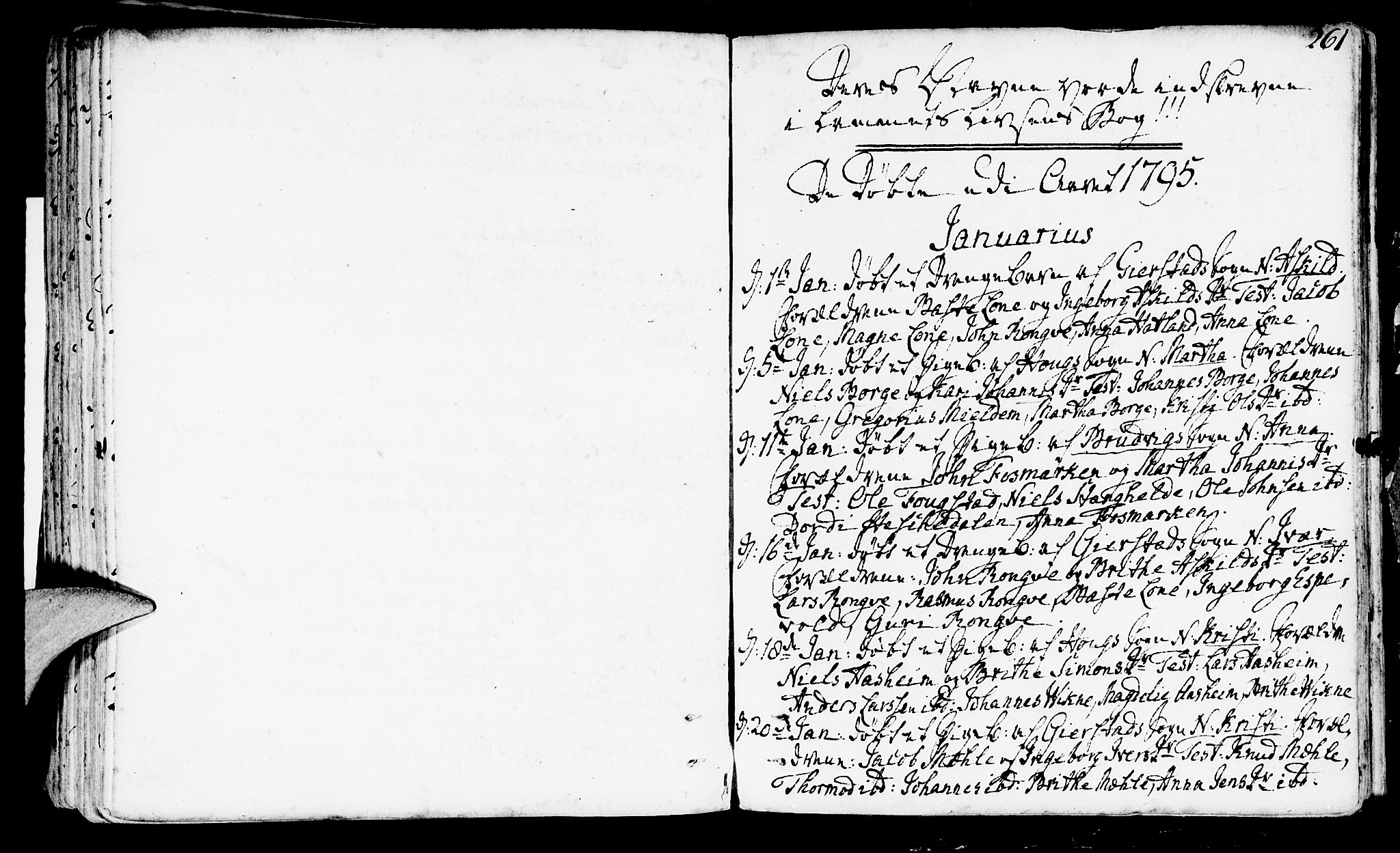 Haus sokneprestembete, SAB/A-75601/H/Haa: Parish register (official) no. A 10, 1782-1796, p. 261