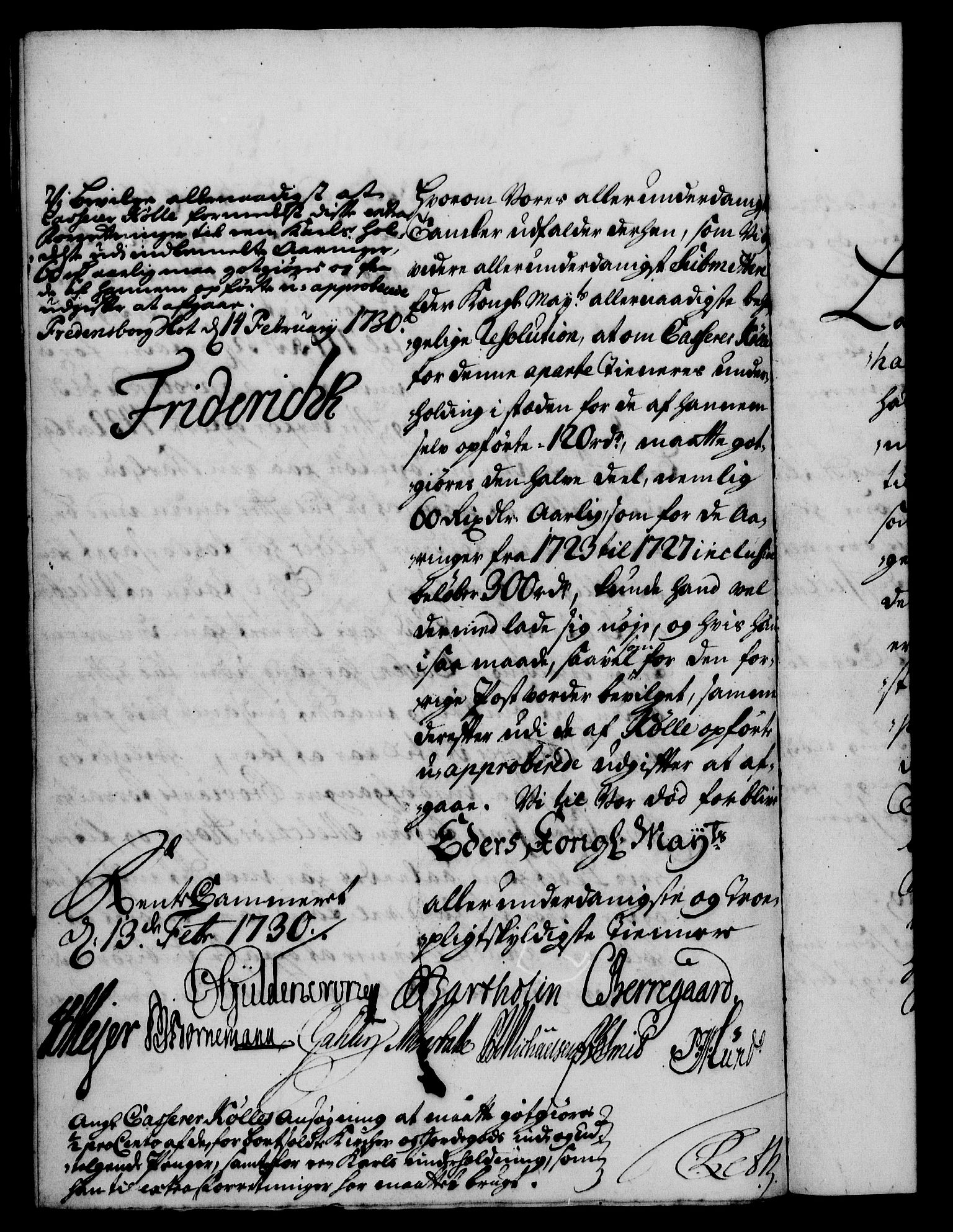 Rentekammeret, Kammerkanselliet, RA/EA-3111/G/Gf/Gfa/L0013: Norsk relasjons- og resolusjonsprotokoll (merket RK 52.13), 1730, p. 121