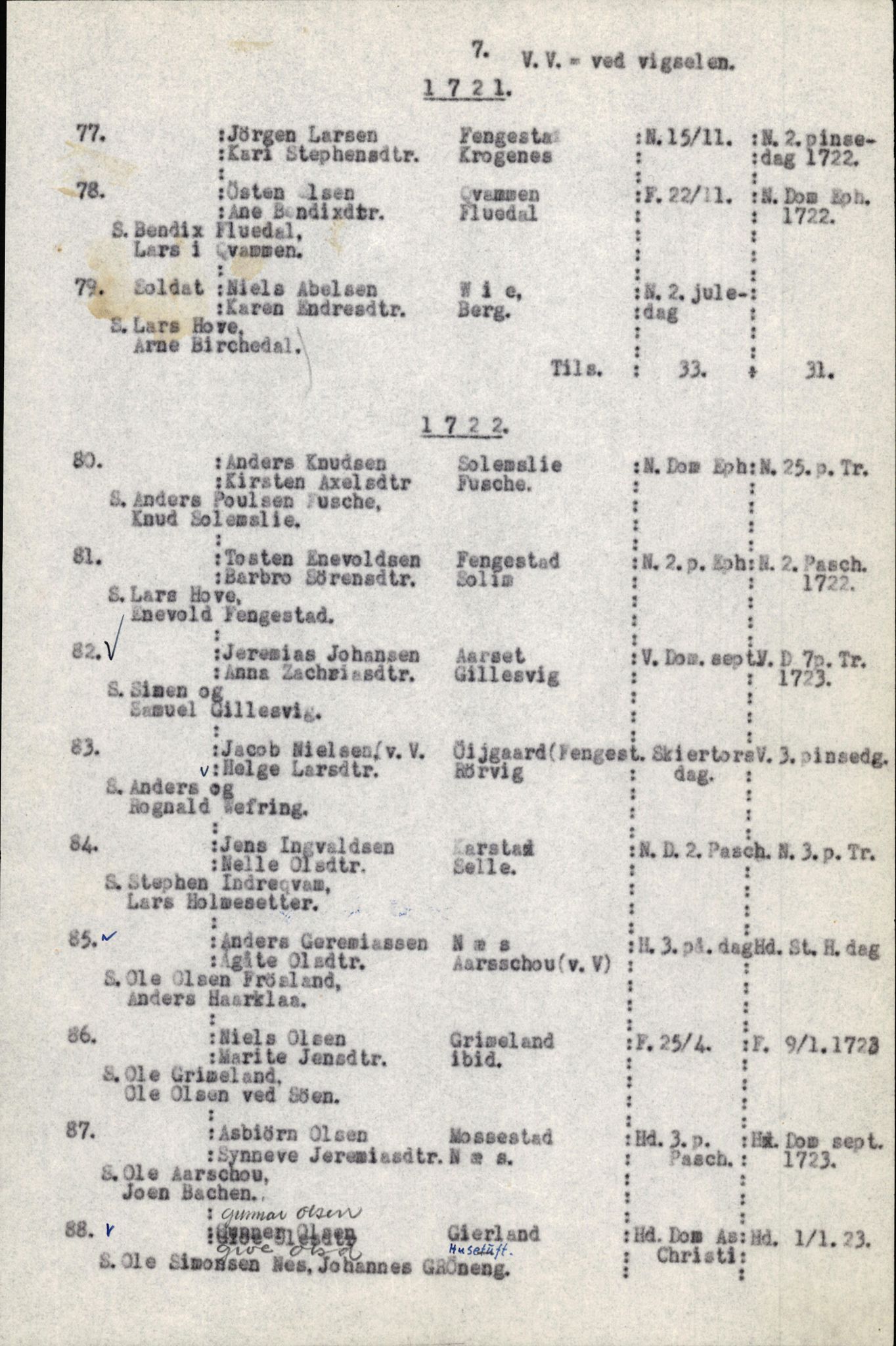 Samling av fulltekstavskrifter, SAB/FULLTEKST/B/14/0006: Førde sokneprestembete, ministerialbok nr. A 1, 1720-1727, p. 8