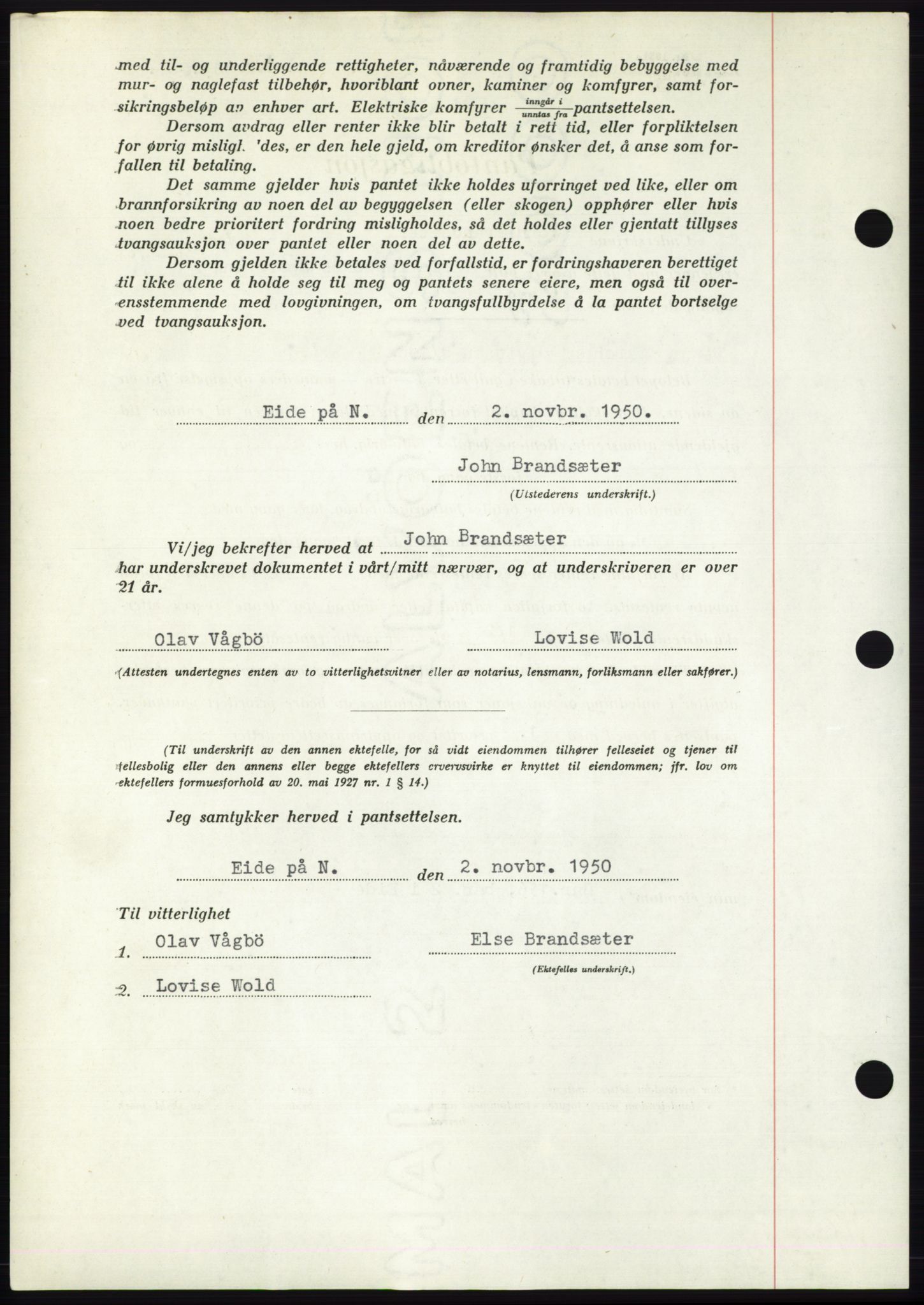 Nordmøre sorenskriveri, AV/SAT-A-4132/1/2/2Ca: Mortgage book no. B106, 1950-1950, Diary no: : 3851/1950