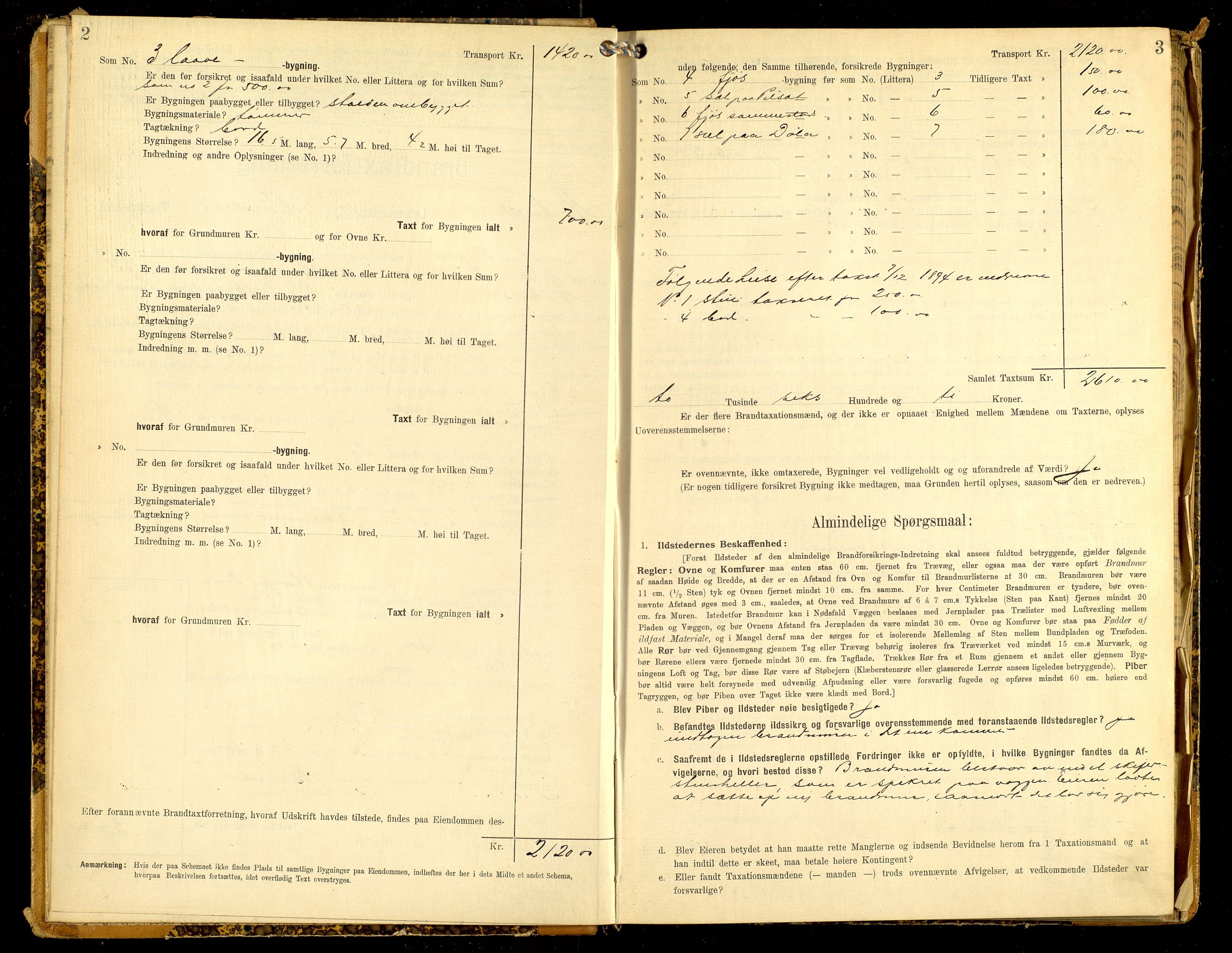 Norges Brannkasse, Nord-Aurdal, AV/SAH-NBRANA-056/F/L0010: Branntakstprotokoll, 1908-1927