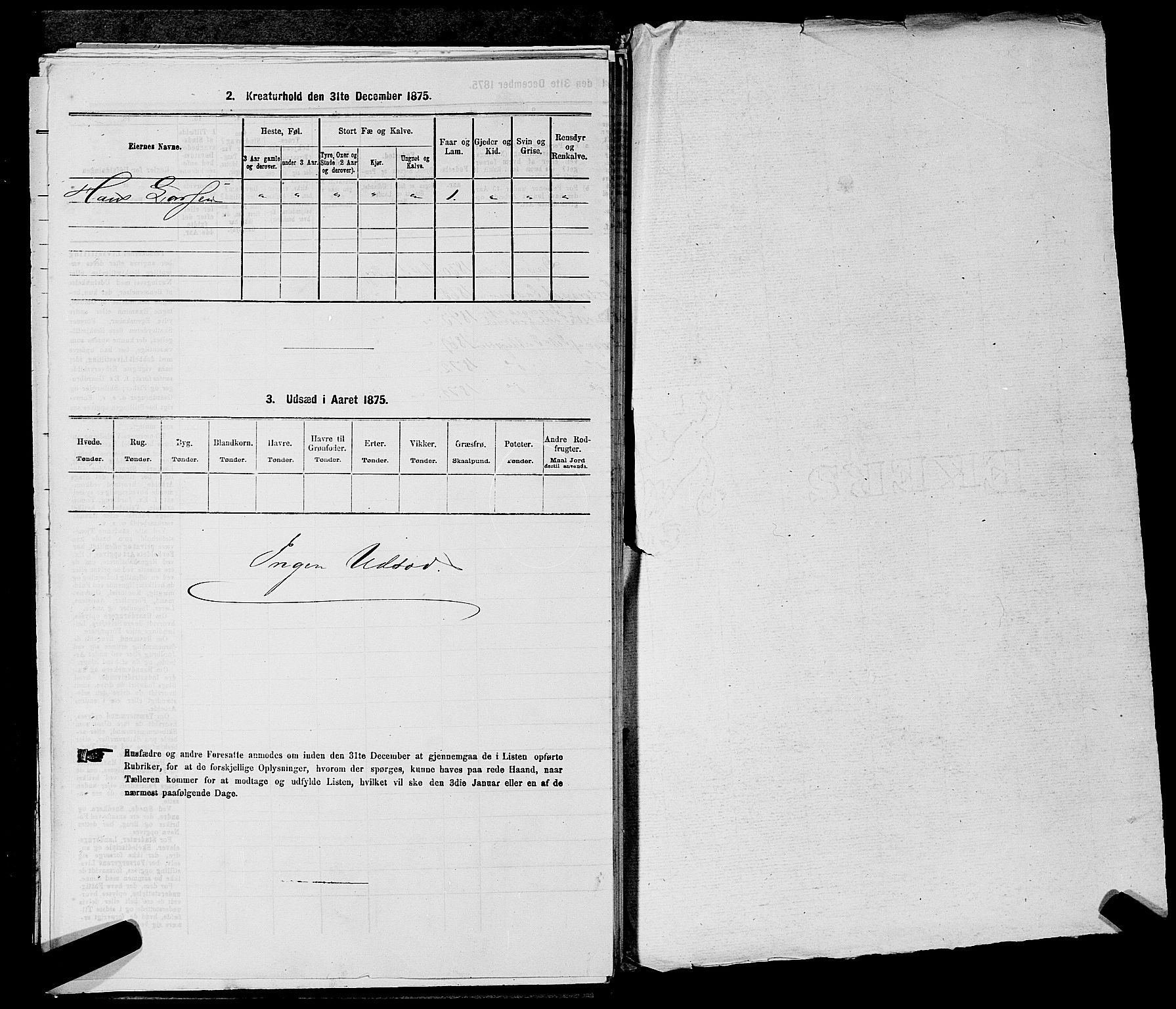 RA, 1875 census for 0227P Fet, 1875, p. 201