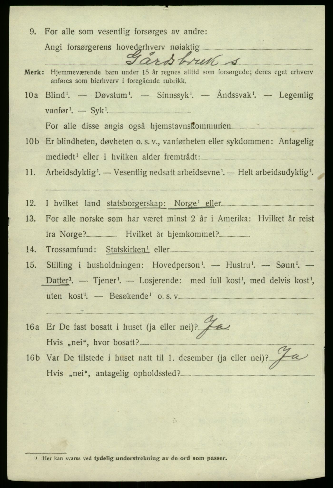 SAB, 1920 census for Samnanger, 1920, p. 5104