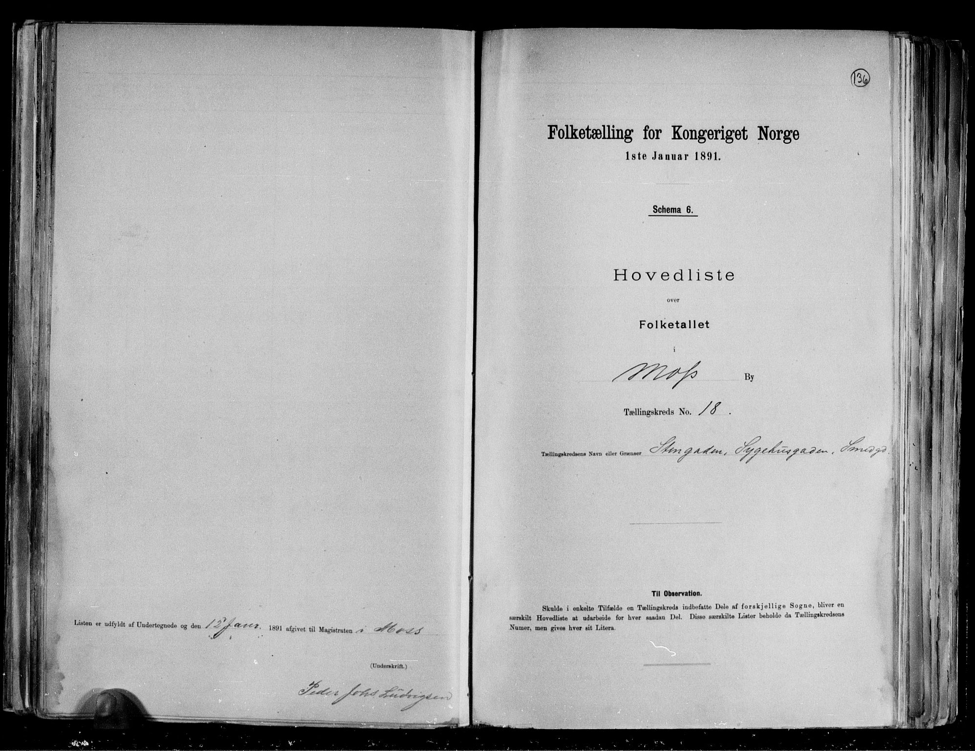 RA, 1891 census for 0104 Moss, 1891, p. 39