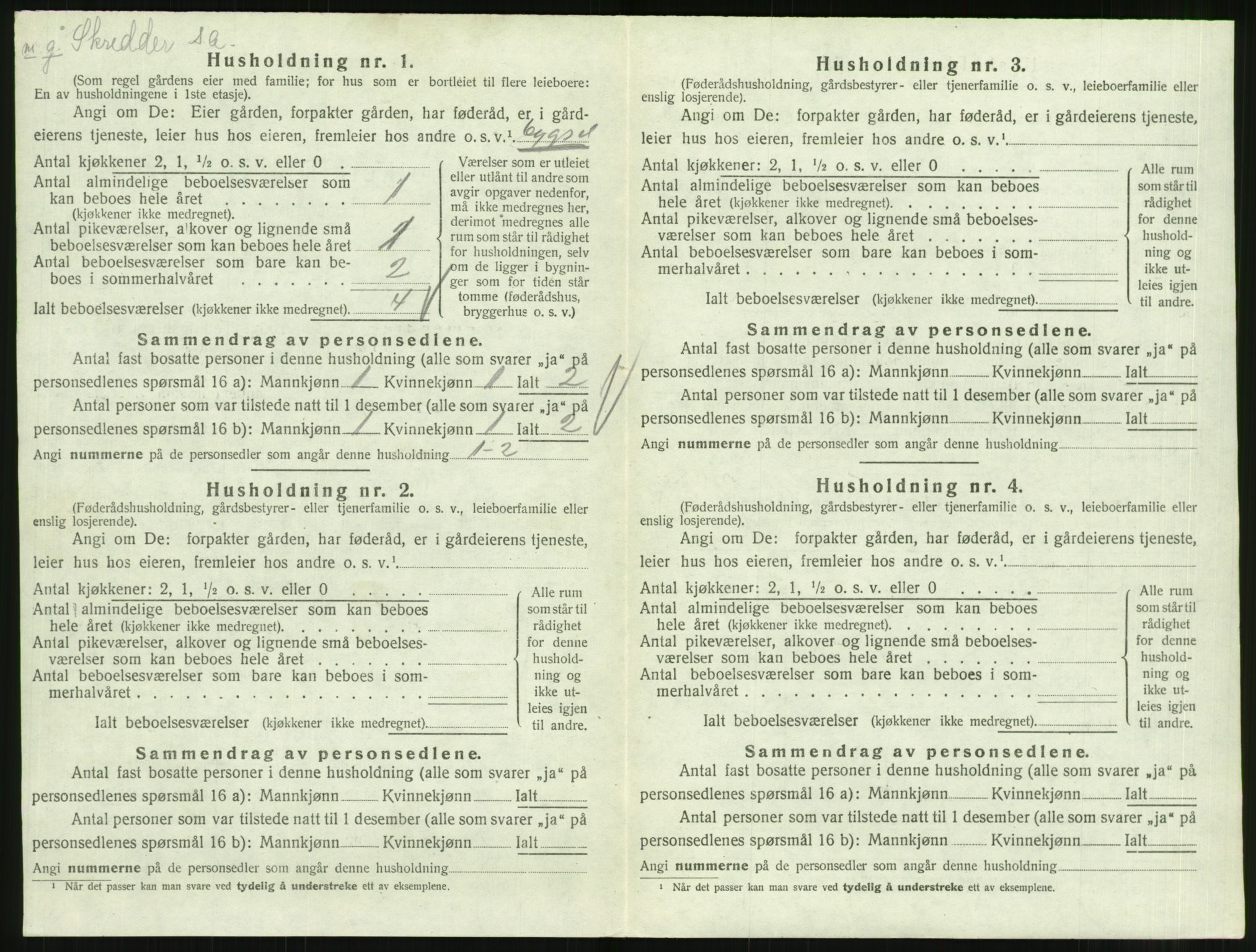 SAT, 1920 census for Ålvundeid, 1920, p. 149