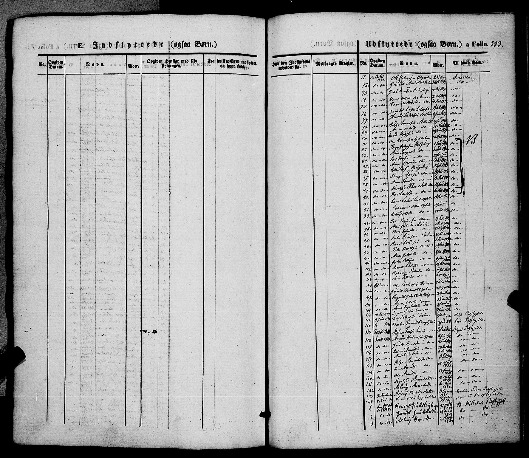 Hjartdal kirkebøker, SAKO/A-270/F/Fa/L0008: Parish register (official) no. I 8, 1844-1859, p. 333