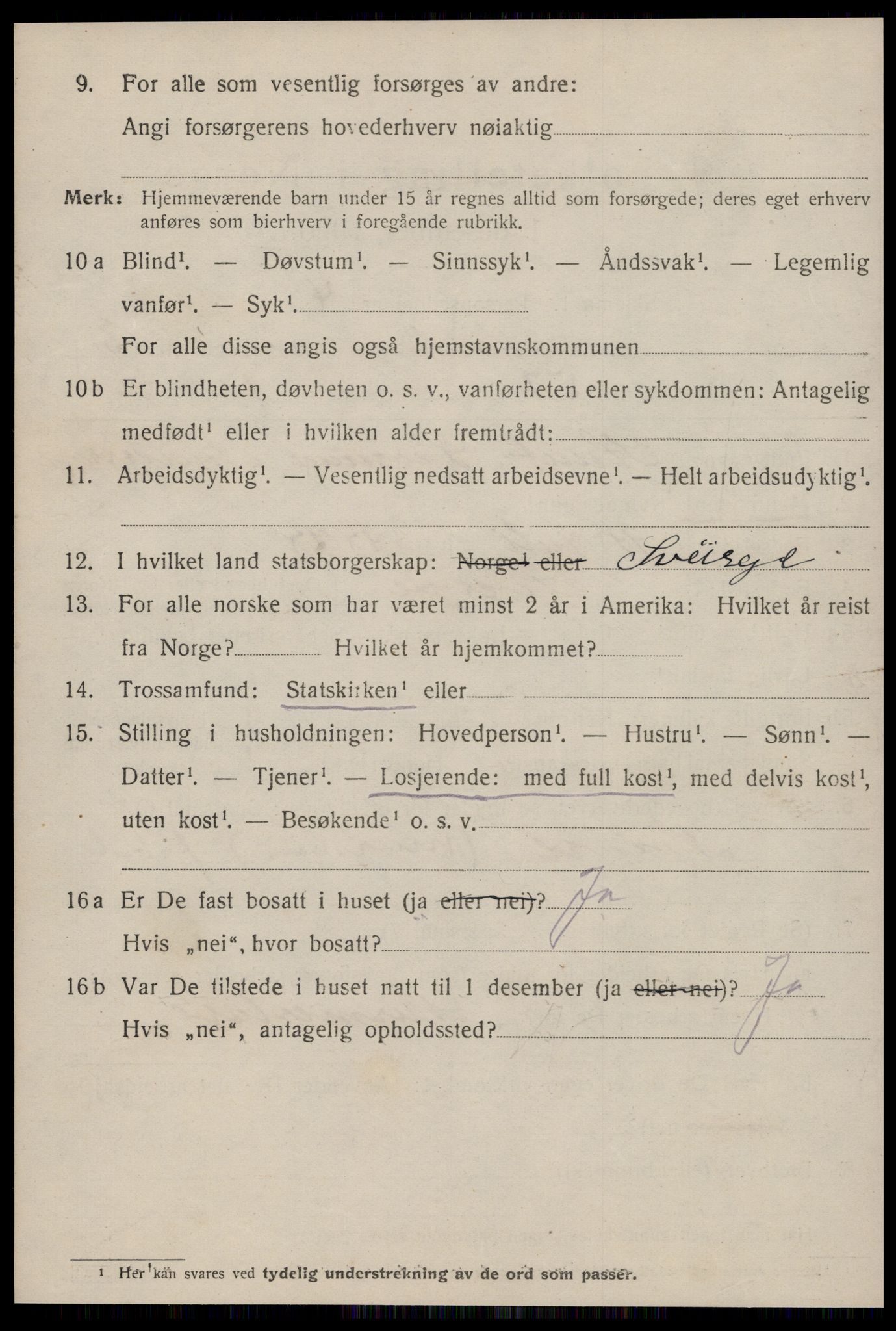 SAT, 1920 census for Molde, 1920, p. 4558