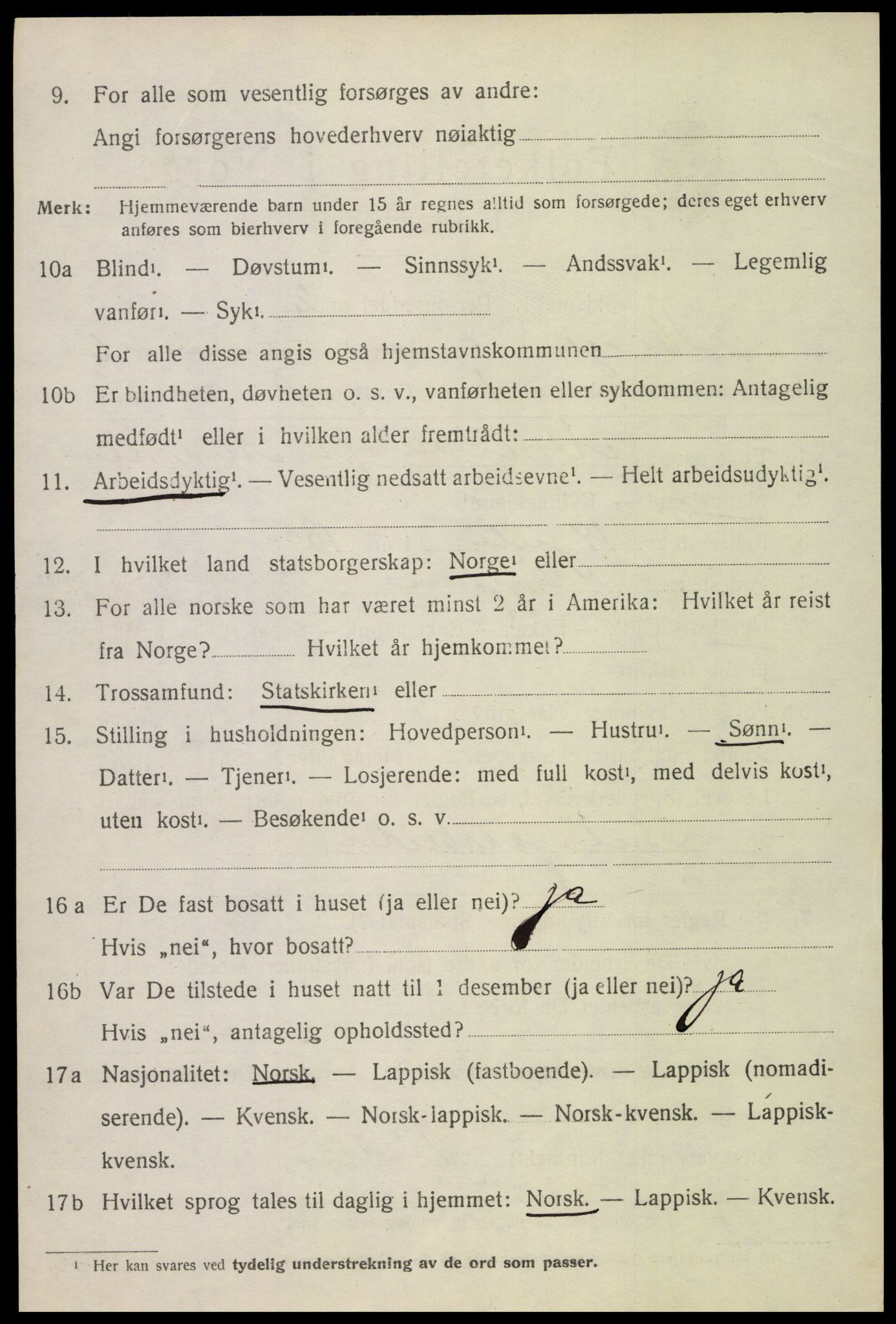 SAT, 1920 census for Borge, 1920, p. 5682