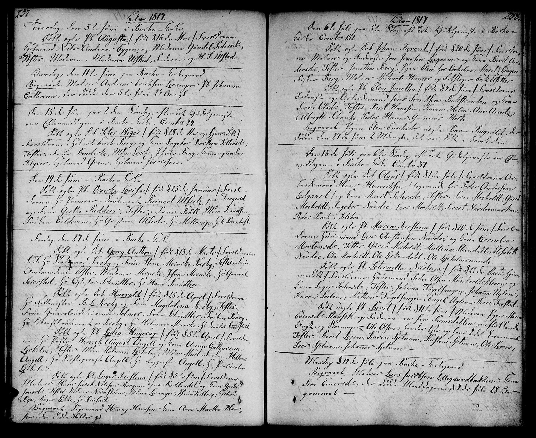 Ministerialprotokoller, klokkerbøker og fødselsregistre - Sør-Trøndelag, SAT/A-1456/604/L0181: Parish register (official) no. 604A02, 1798-1817, p. 237-238