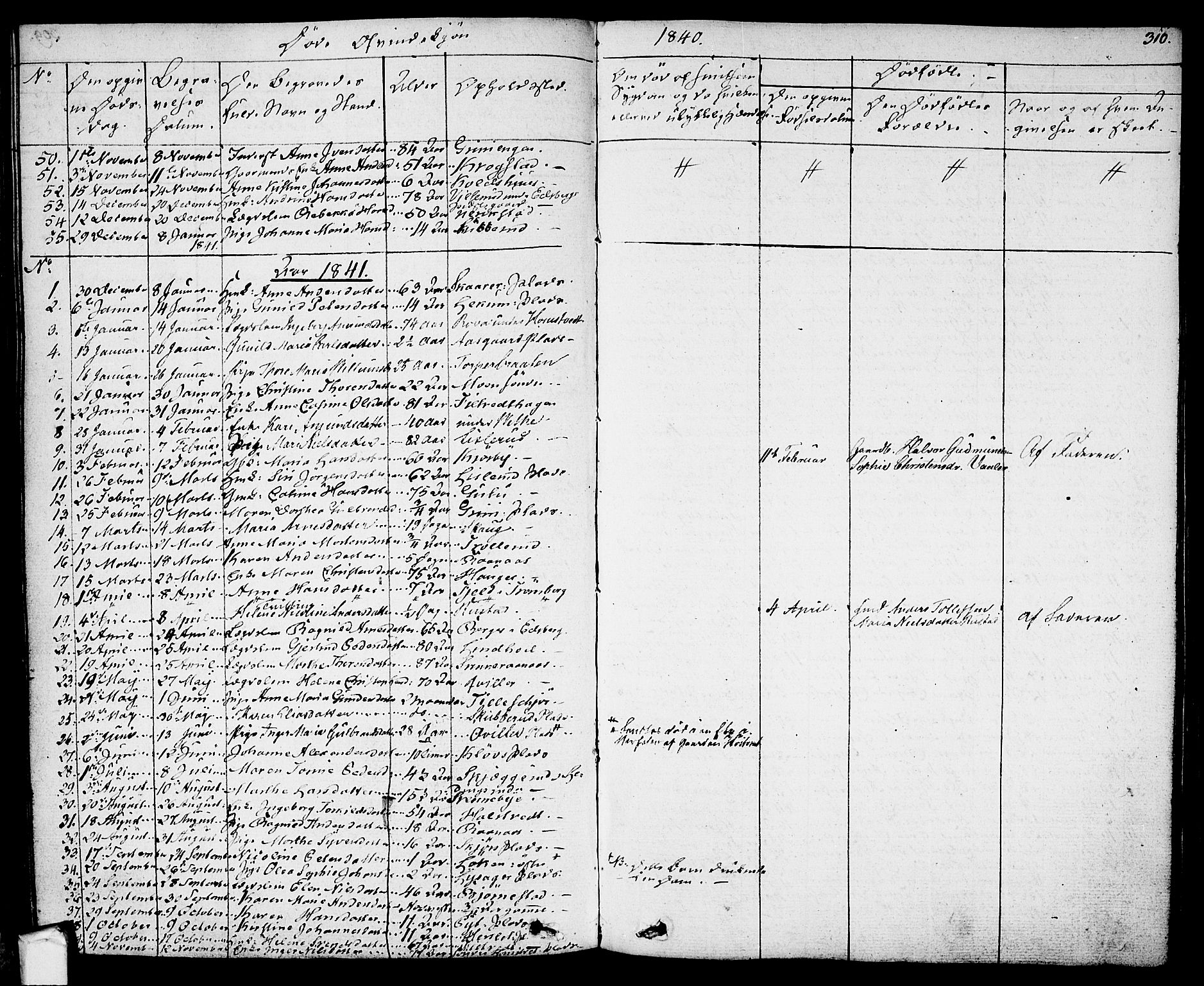 Eidsberg prestekontor Kirkebøker, SAO/A-10905/F/Fa/L0008: Parish register (official) no. I 8, 1832-1848, p. 310
