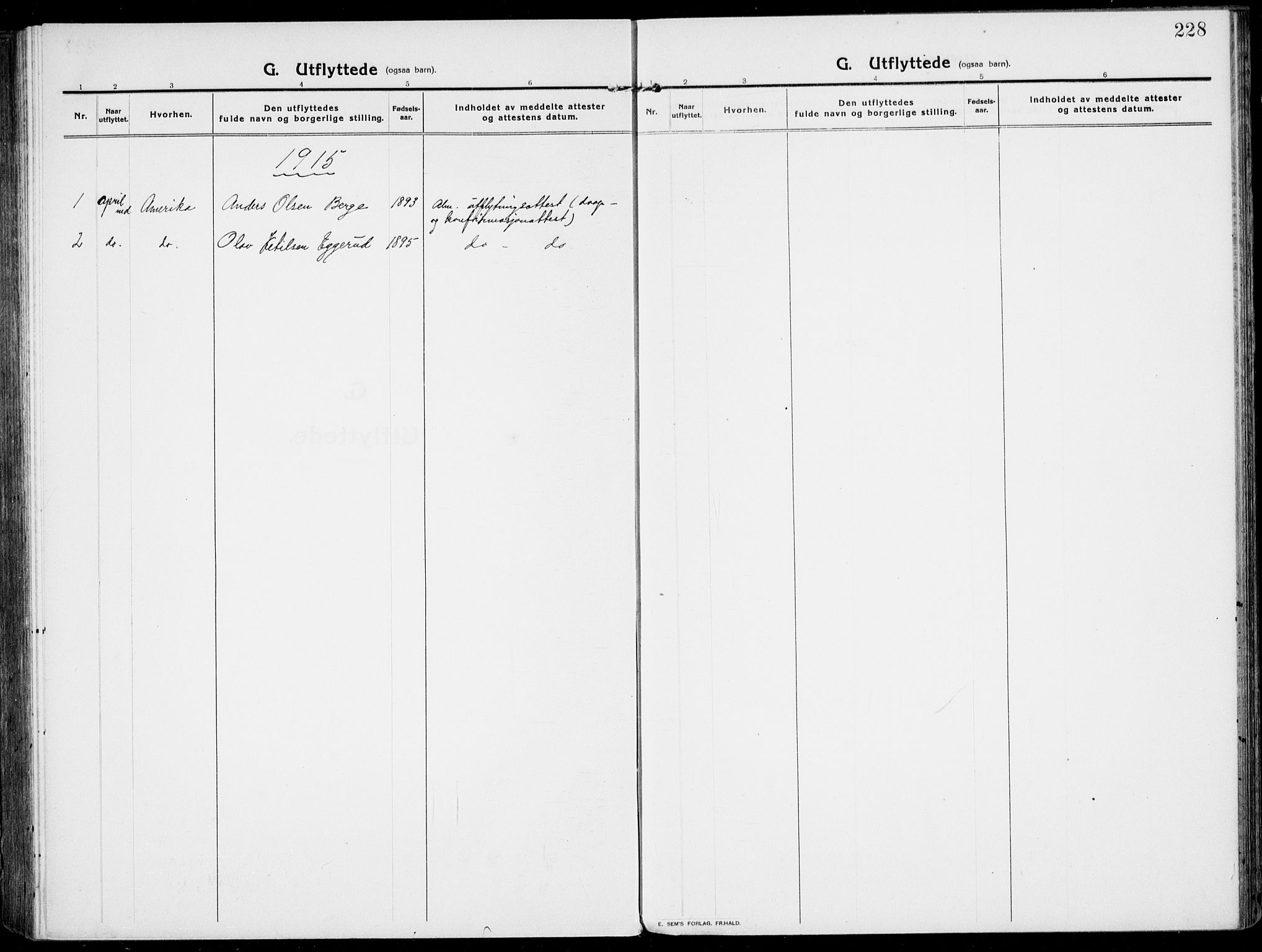 Rjukan kirkebøker, SAKO/A-294/F/Fa/L0002: Parish register (official) no. 2, 1912-1917, p. 228