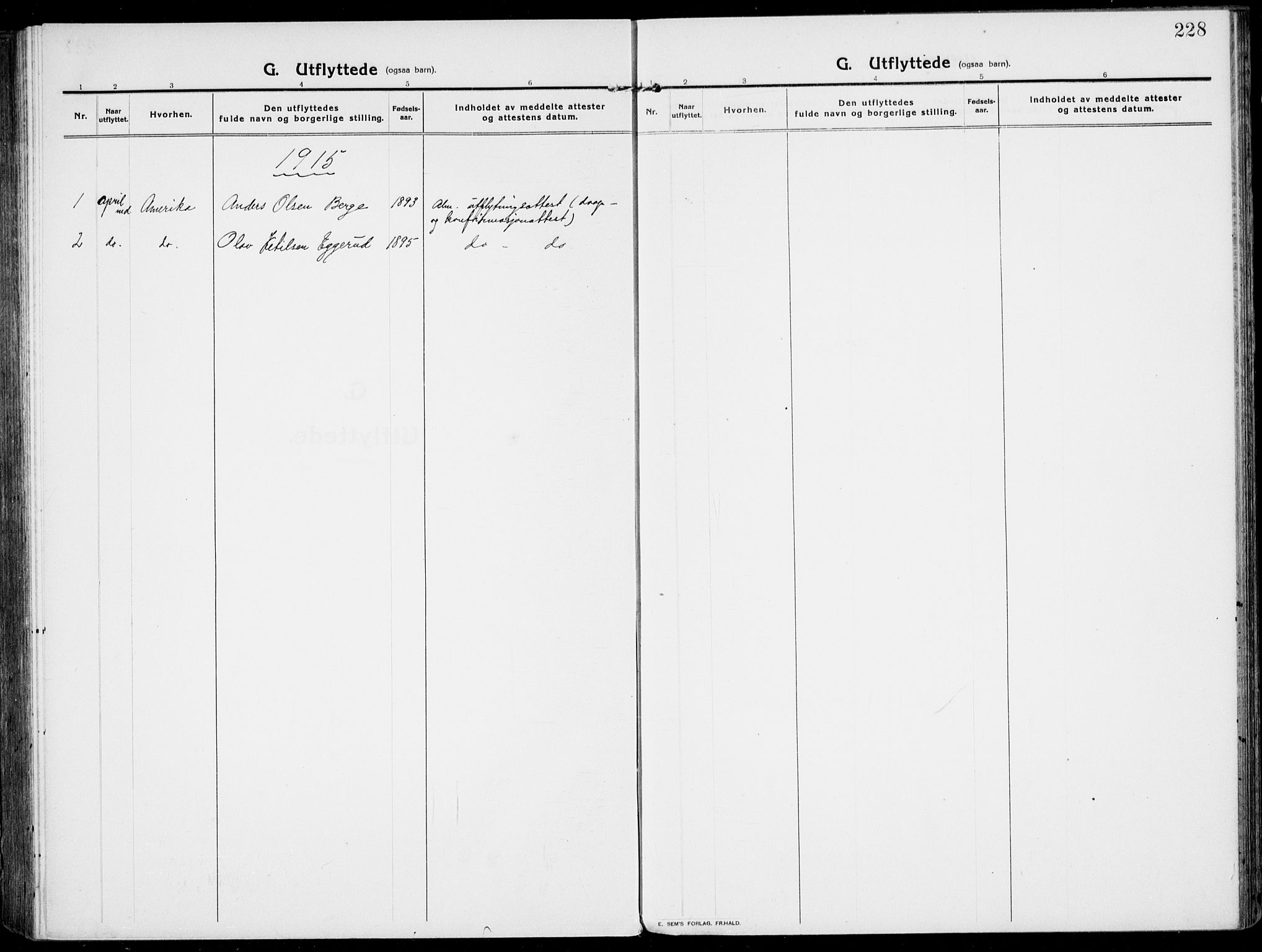 Rjukan kirkebøker, AV/SAKO-A-294/F/Fa/L0002: Parish register (official) no. 2, 1912-1917, p. 228