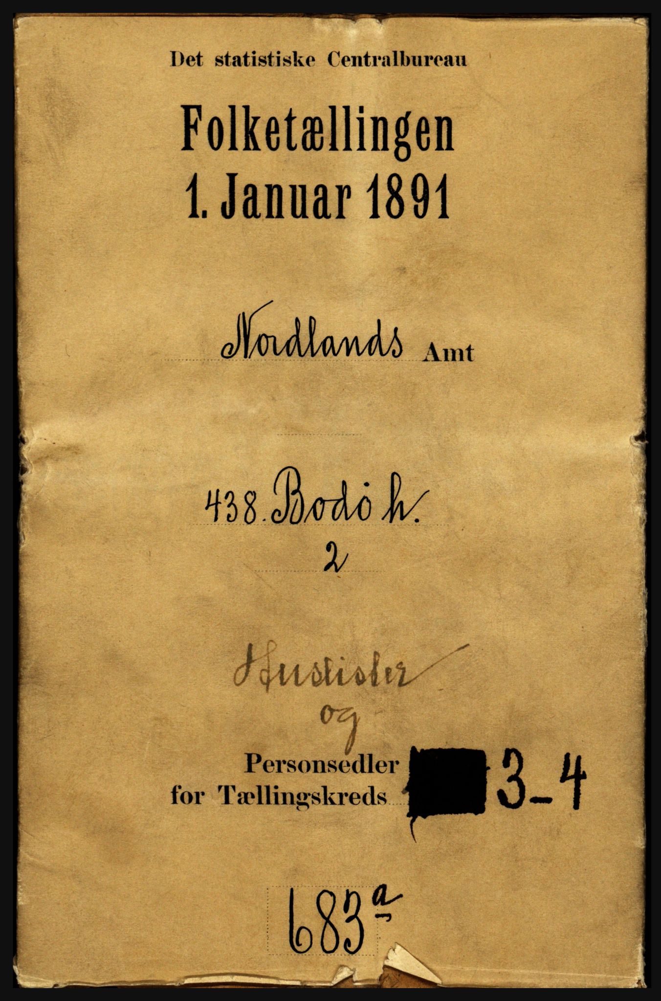 RA, 1891 census for 1843 Bodø, 1891, p. 1501