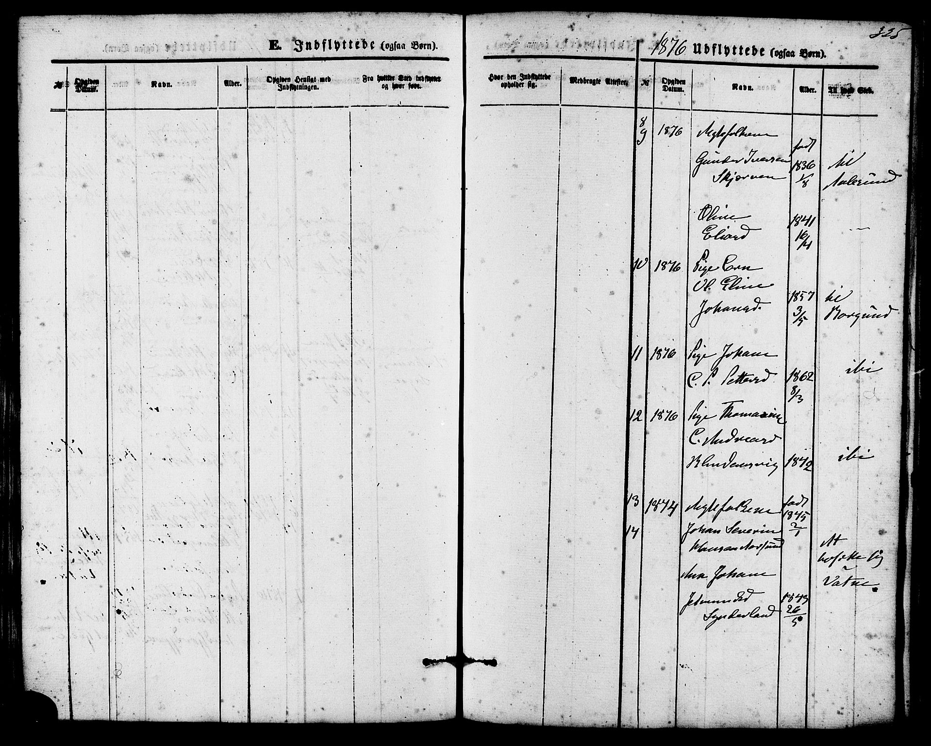 Ministerialprotokoller, klokkerbøker og fødselsregistre - Møre og Romsdal, AV/SAT-A-1454/536/L0500: Parish register (official) no. 536A09, 1876-1889, p. 325