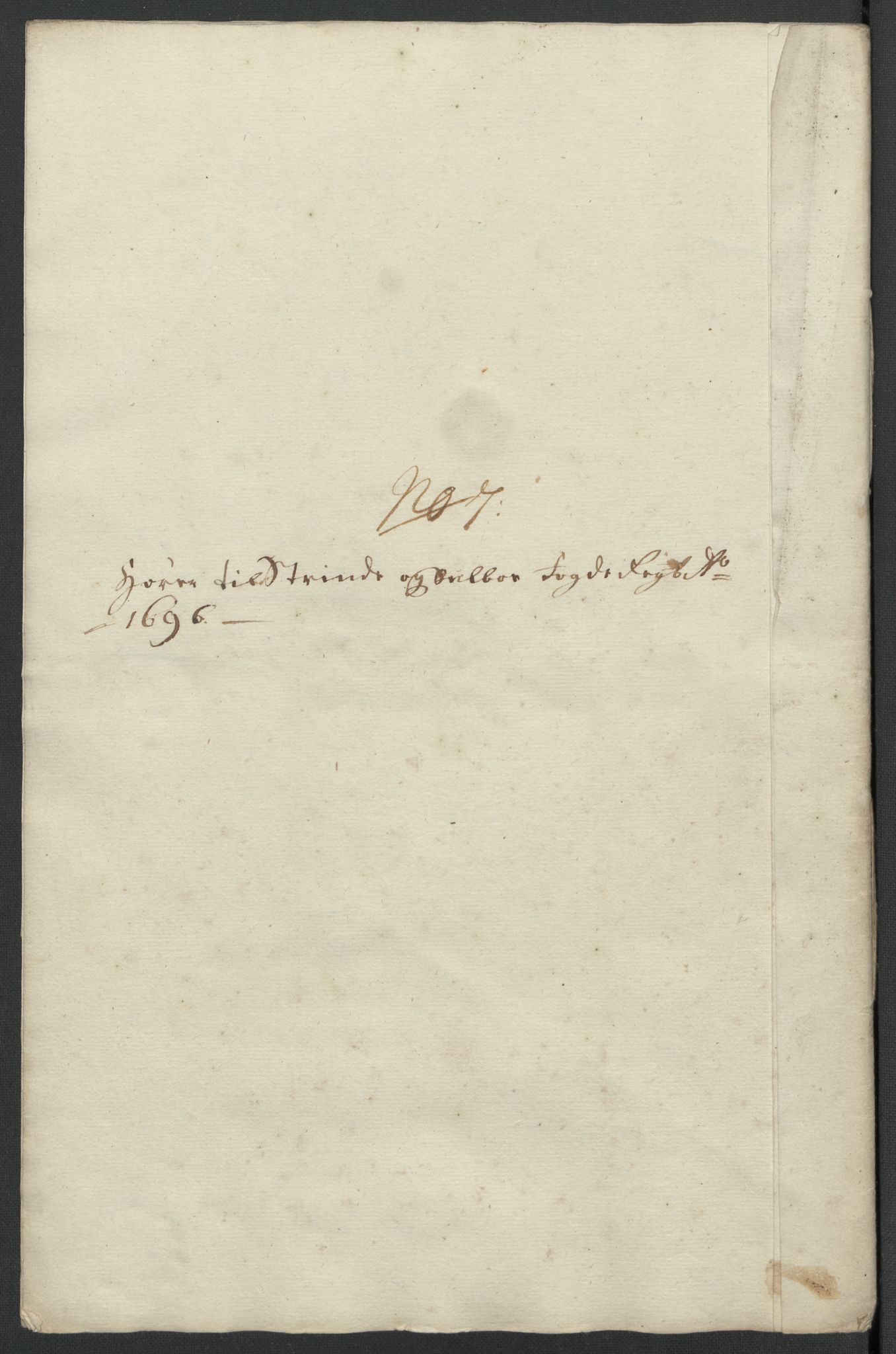 Rentekammeret inntil 1814, Reviderte regnskaper, Fogderegnskap, AV/RA-EA-4092/R61/L4106: Fogderegnskap Strinda og Selbu, 1696-1697, p. 123