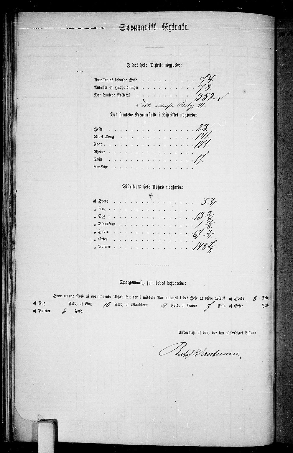 RA, 1865 census for Bamble, 1865, p. 72