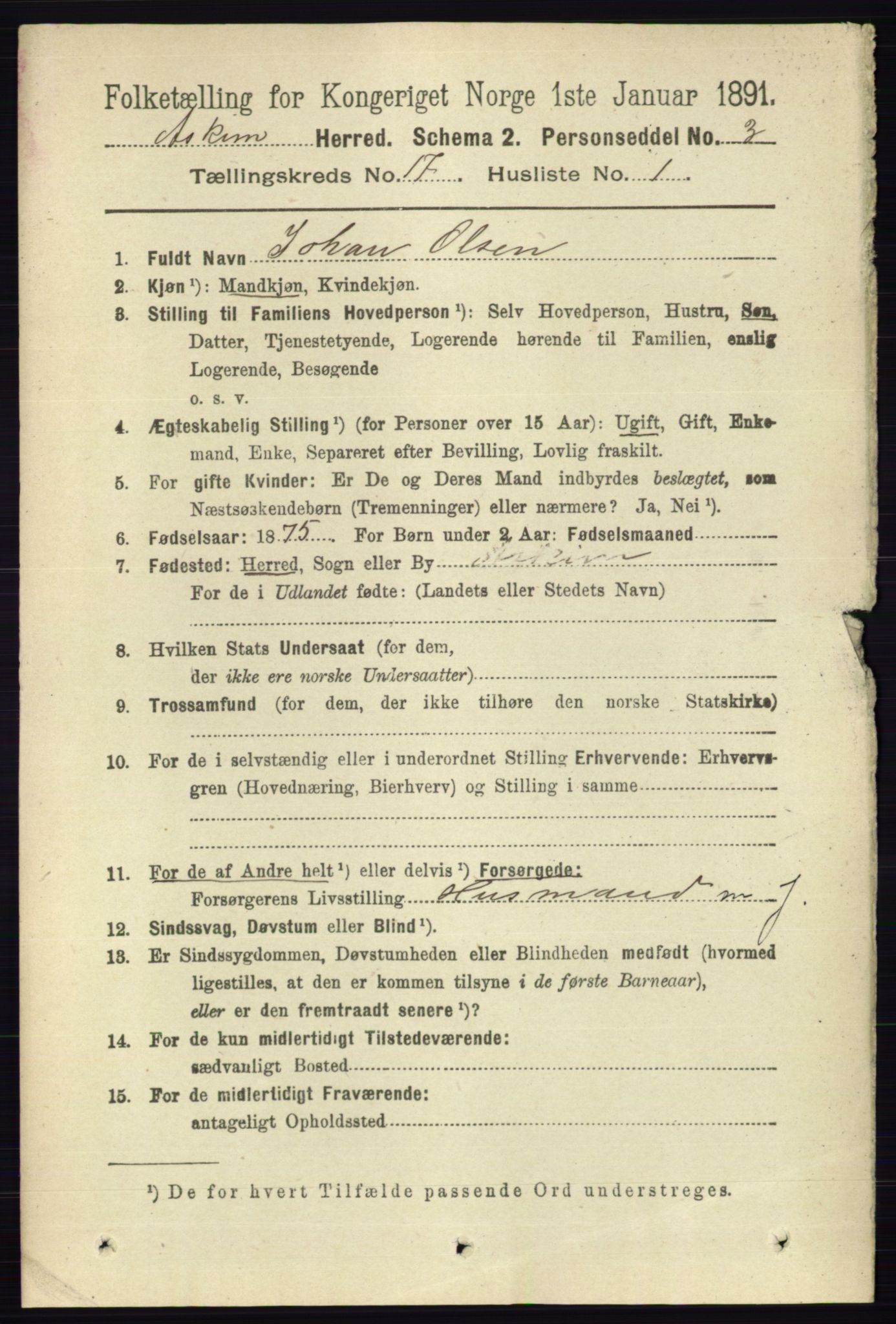 RA, 1891 census for 0124 Askim, 1891, p. 2859