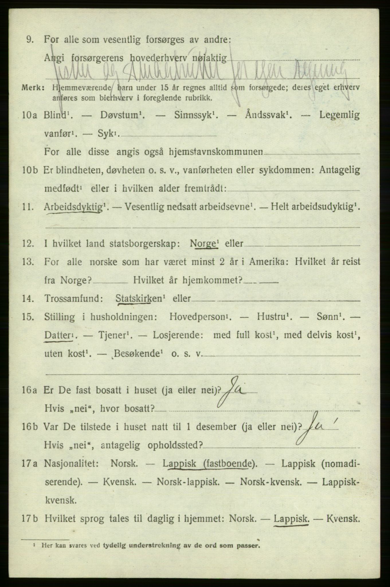 SATØ, 1920 census for , 1920, p. 2135