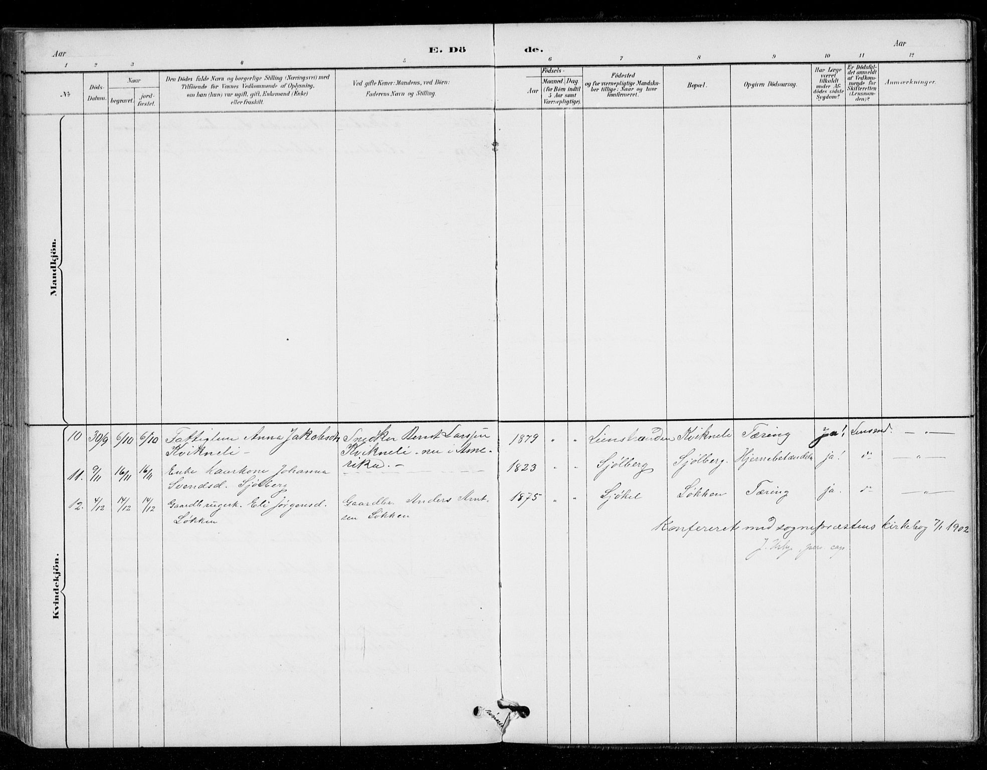 Ministerialprotokoller, klokkerbøker og fødselsregistre - Sør-Trøndelag, AV/SAT-A-1456/671/L0841: Parish register (official) no. 671A03, 1893-1915