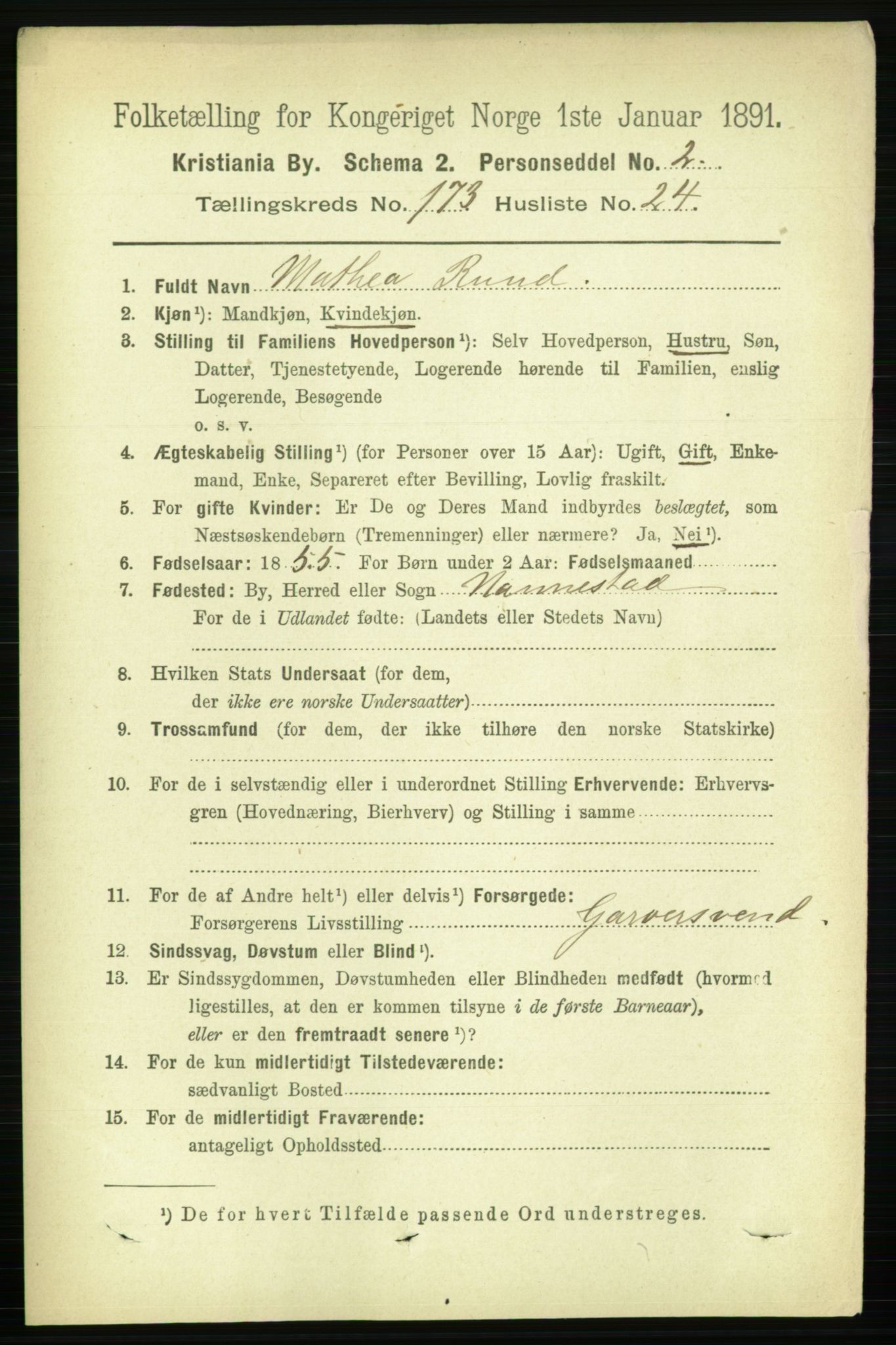 RA, 1891 census for 0301 Kristiania, 1891, p. 103828