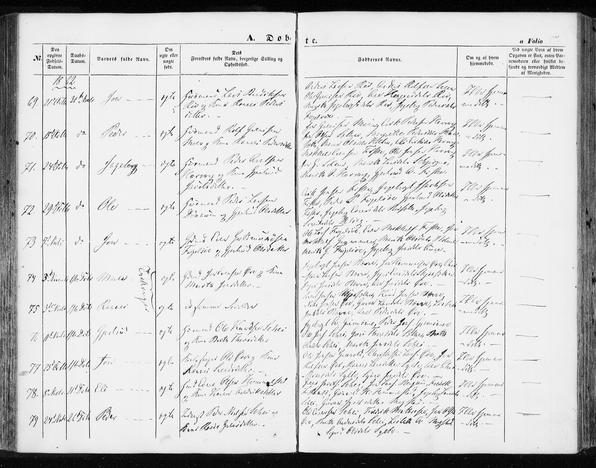 Ministerialprotokoller, klokkerbøker og fødselsregistre - Møre og Romsdal, SAT/A-1454/595/L1044: Parish register (official) no. 595A06, 1852-1863, p. 97