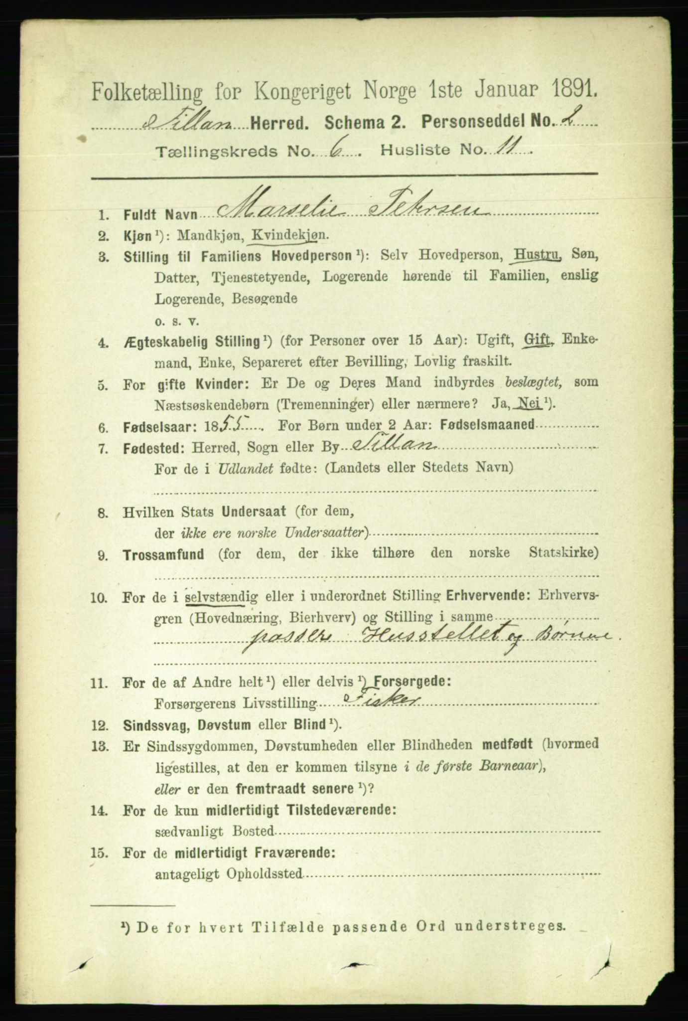 RA, 1891 census for 1616 Fillan, 1891, p. 1337