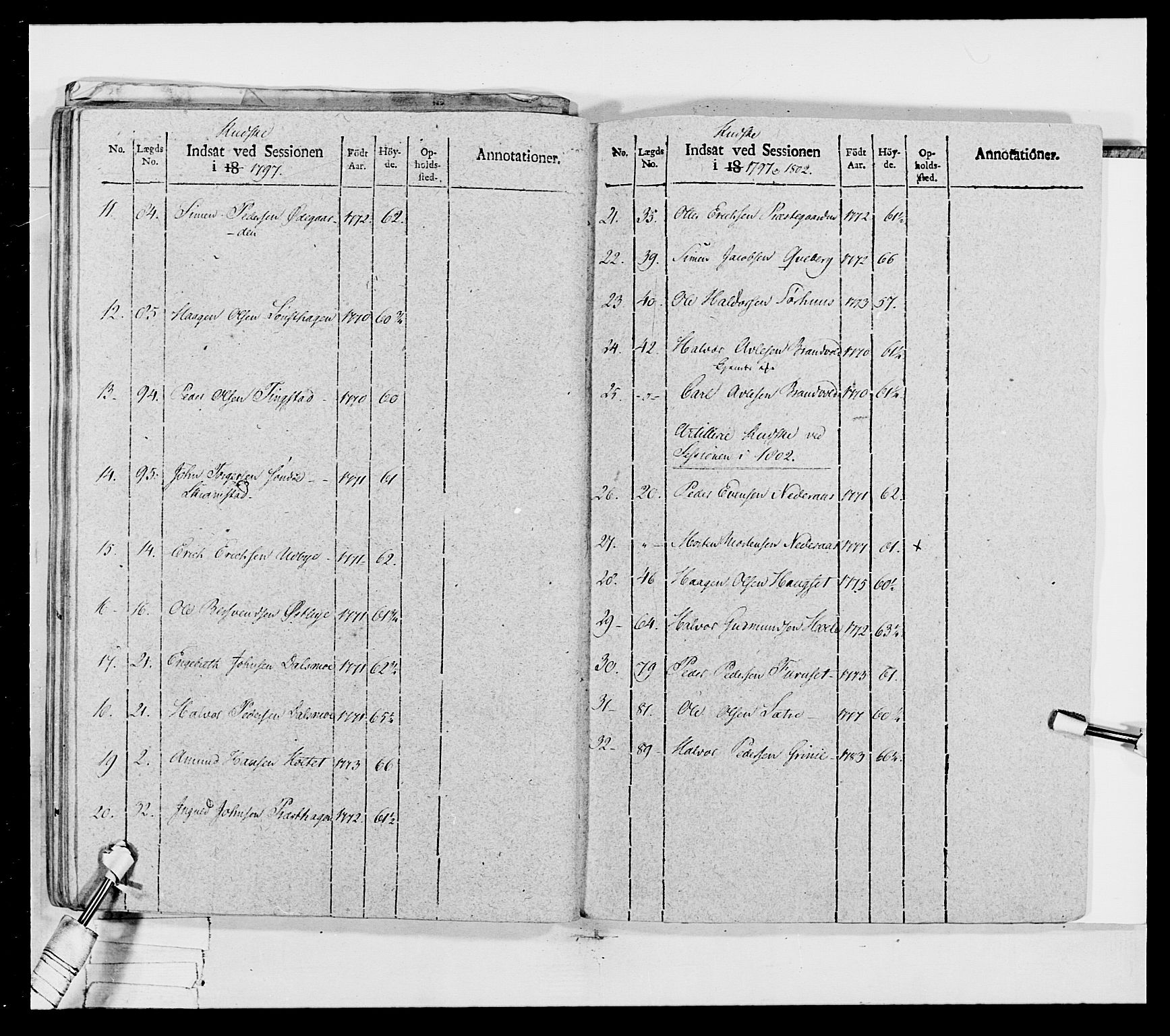 Generalitets- og kommissariatskollegiet, Det kongelige norske kommissariatskollegium, AV/RA-EA-5420/E/Eh/L0027: Skiløperkompaniene, 1812-1832, p. 489