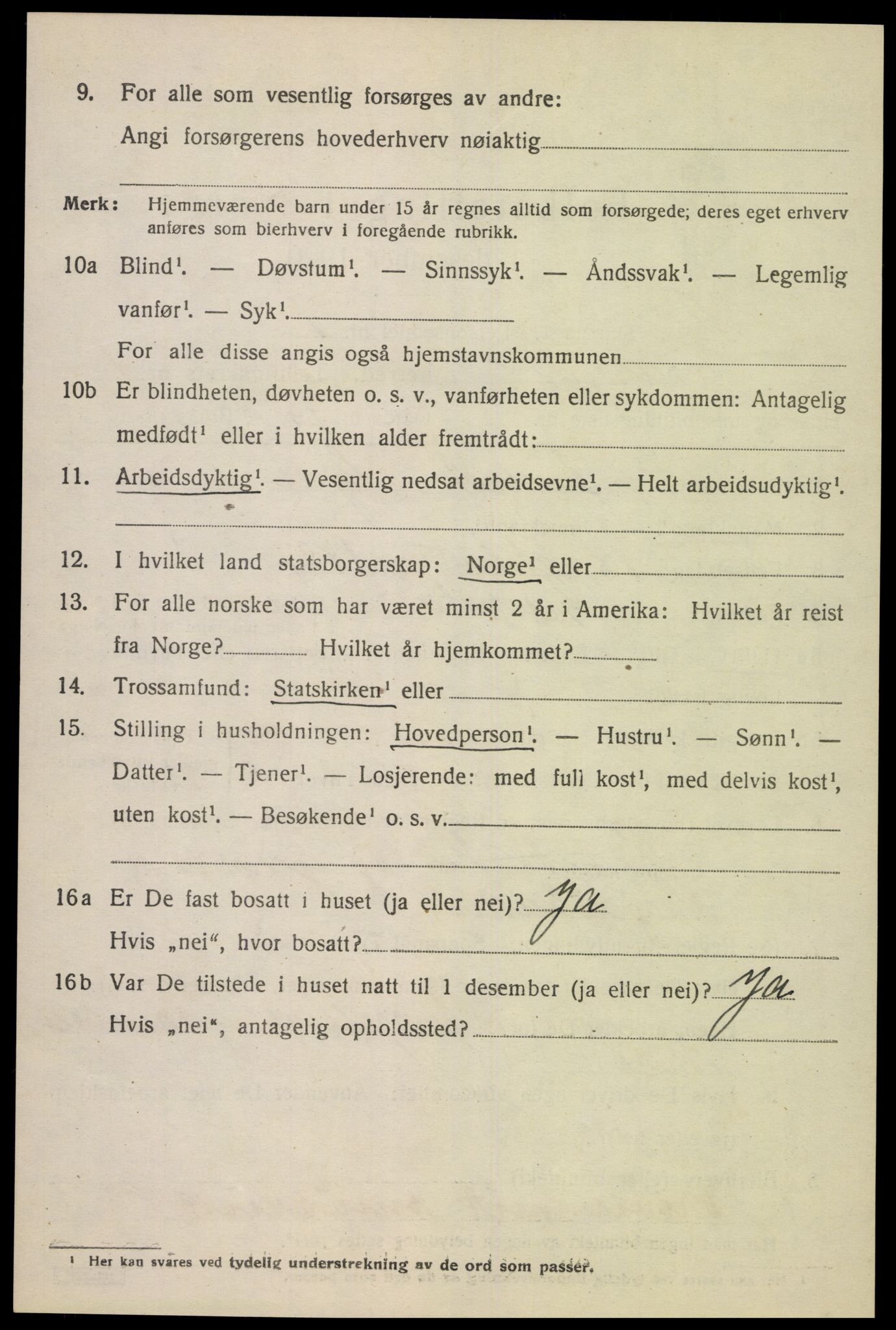 SAK, 1920 census for Greipstad, 1920, p. 503