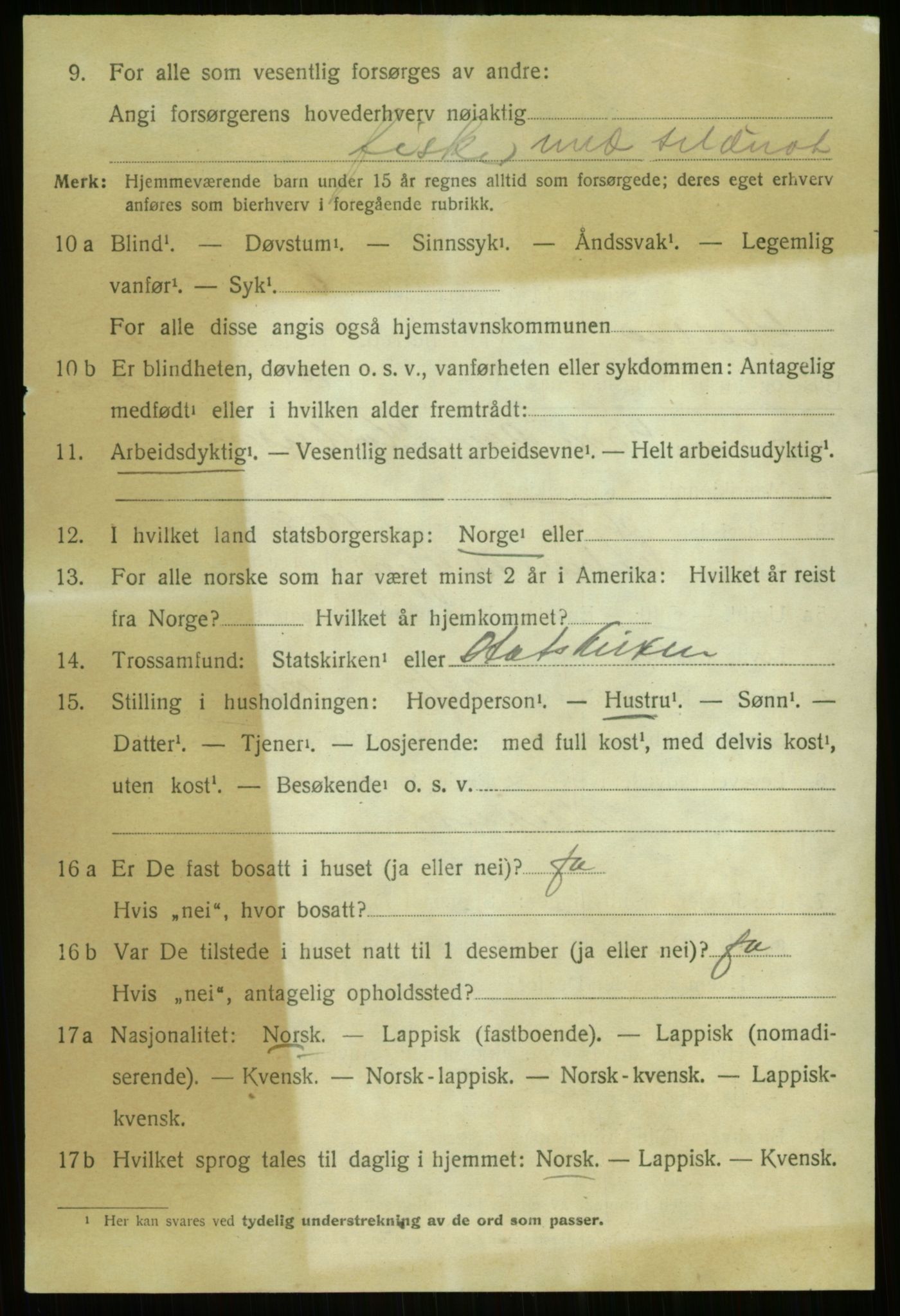 SATØ, 1920 census for Ibestad, 1920, p. 7955