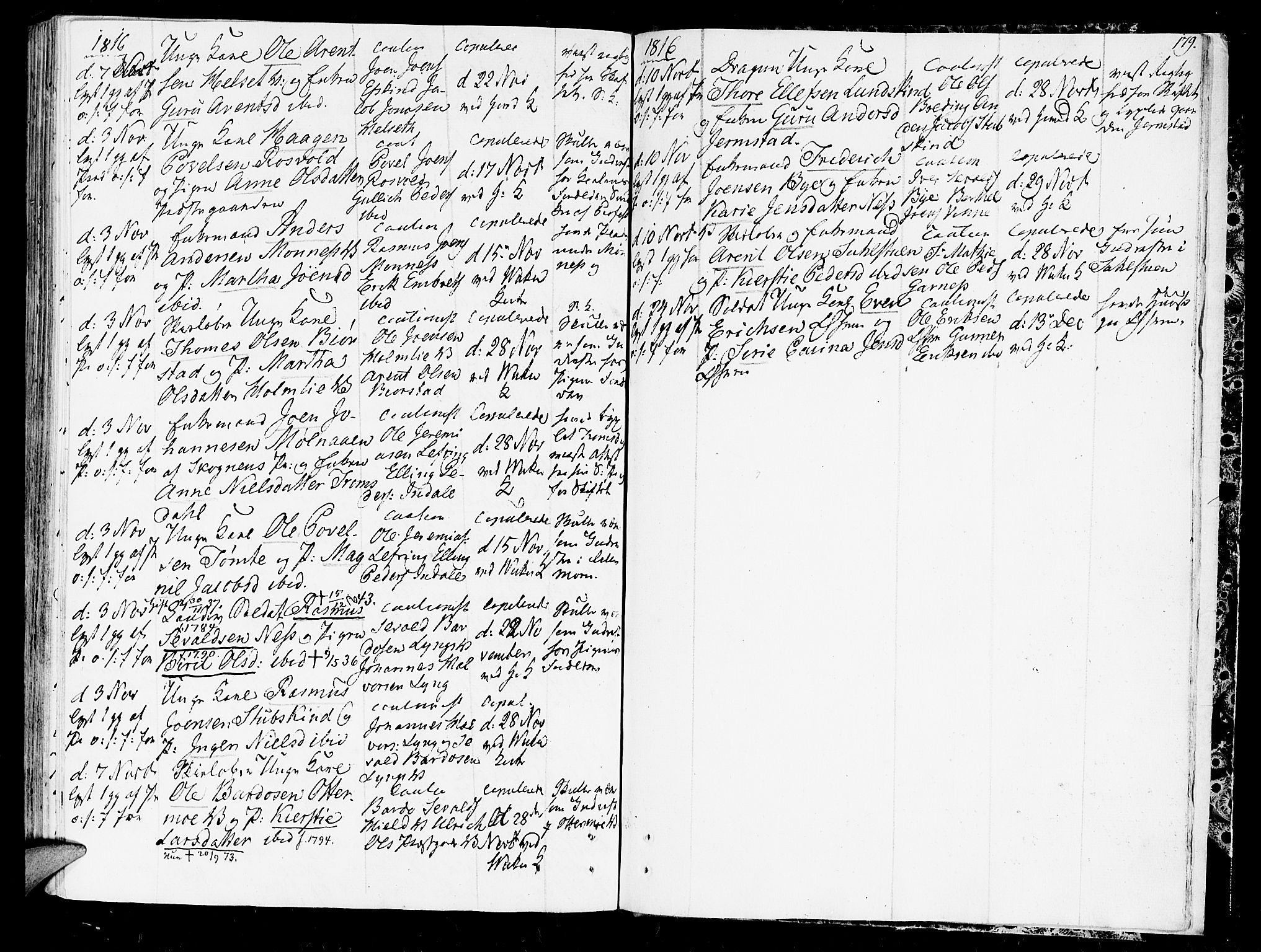 Ministerialprotokoller, klokkerbøker og fødselsregistre - Nord-Trøndelag, SAT/A-1458/723/L0233: Parish register (official) no. 723A04, 1805-1816, p. 179