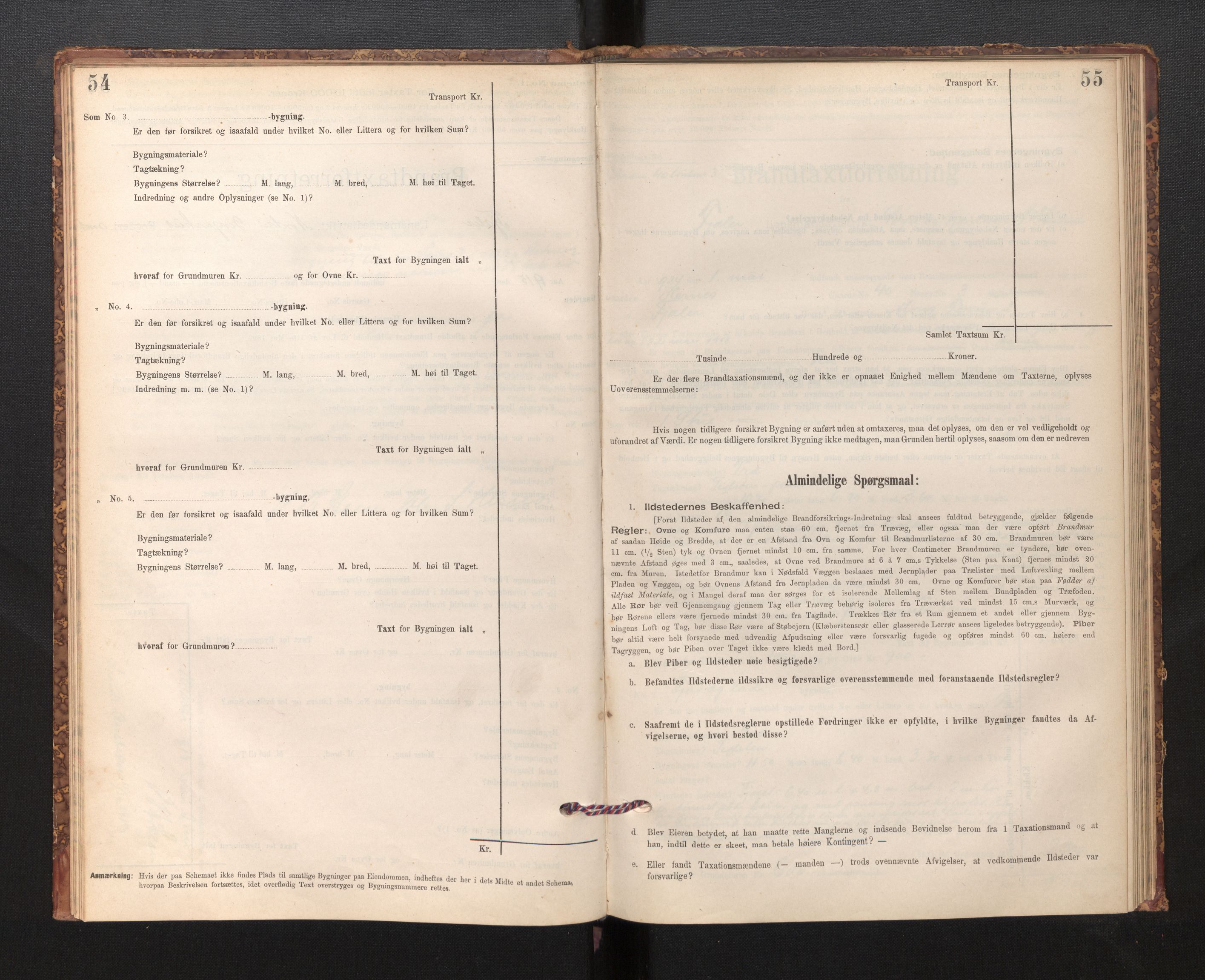 Lensmannen i Fjaler, SAB/A-27201/0012/L0006: Branntakstprotokoll, skjematakst, 1895-1937, p. 54-55
