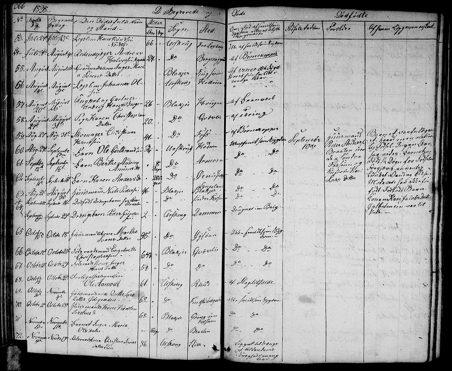 Aurskog prestekontor Kirkebøker, AV/SAO-A-10304a/G/Ga/L0002: Parish register (copy) no. I 2, 1829-1857, p. 366